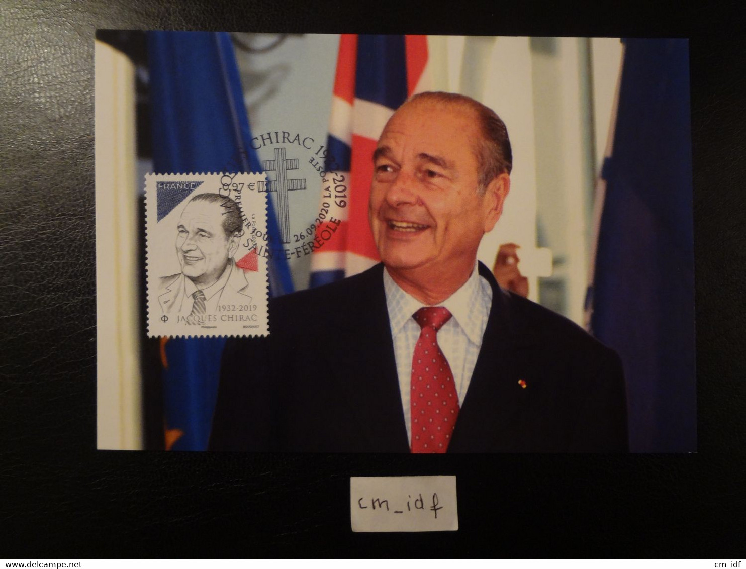 FRANCE 2020 0,97 " JACQUES CHIRAC 1932 - 2019 ", OBLITÉRATION SAINTE FÉRÉOLE 26.09.2020 CARTE POSTALE  F.D.C. - 2020-…