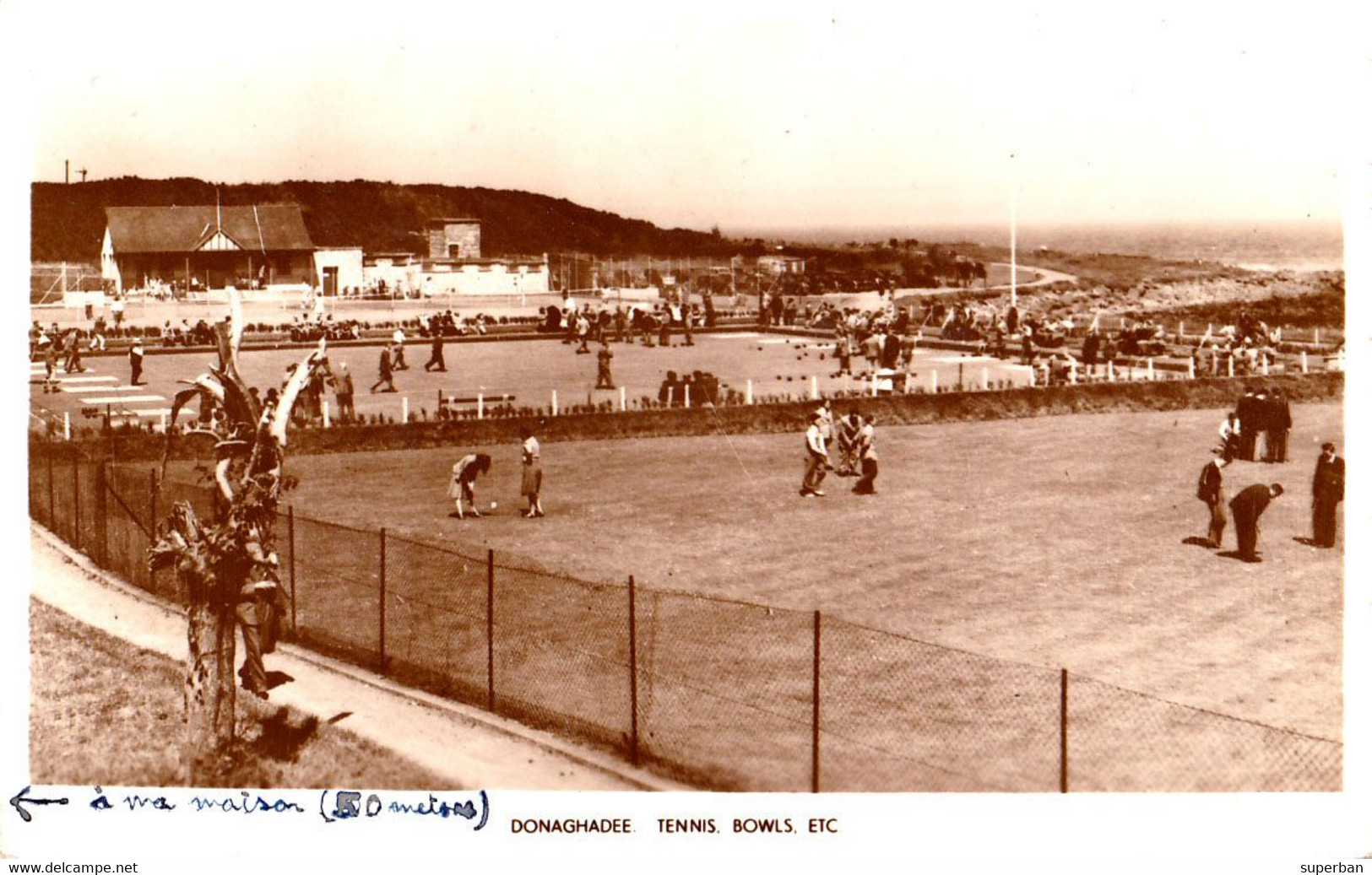 DONAGHADEE : TENNIS / BOWLS / ETC. - CARTE VRAIE PHOTO / REAL PHOTO POSTCARD - ANNÌE / YEAR ~ 1930 (af598) - Down