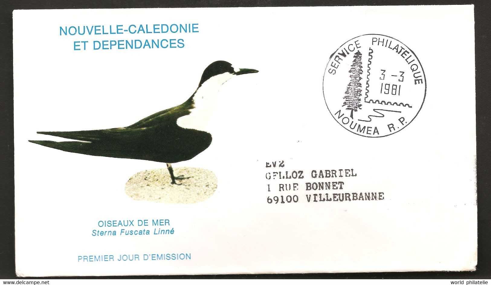 Polynésie 1978 N° 417 O FDC, Premier Jour, Oiseau De Mer, Sterna Fuscata Linné, Sterne Fuligineuse, Hirondelle, Bec Noir - Covers & Documents