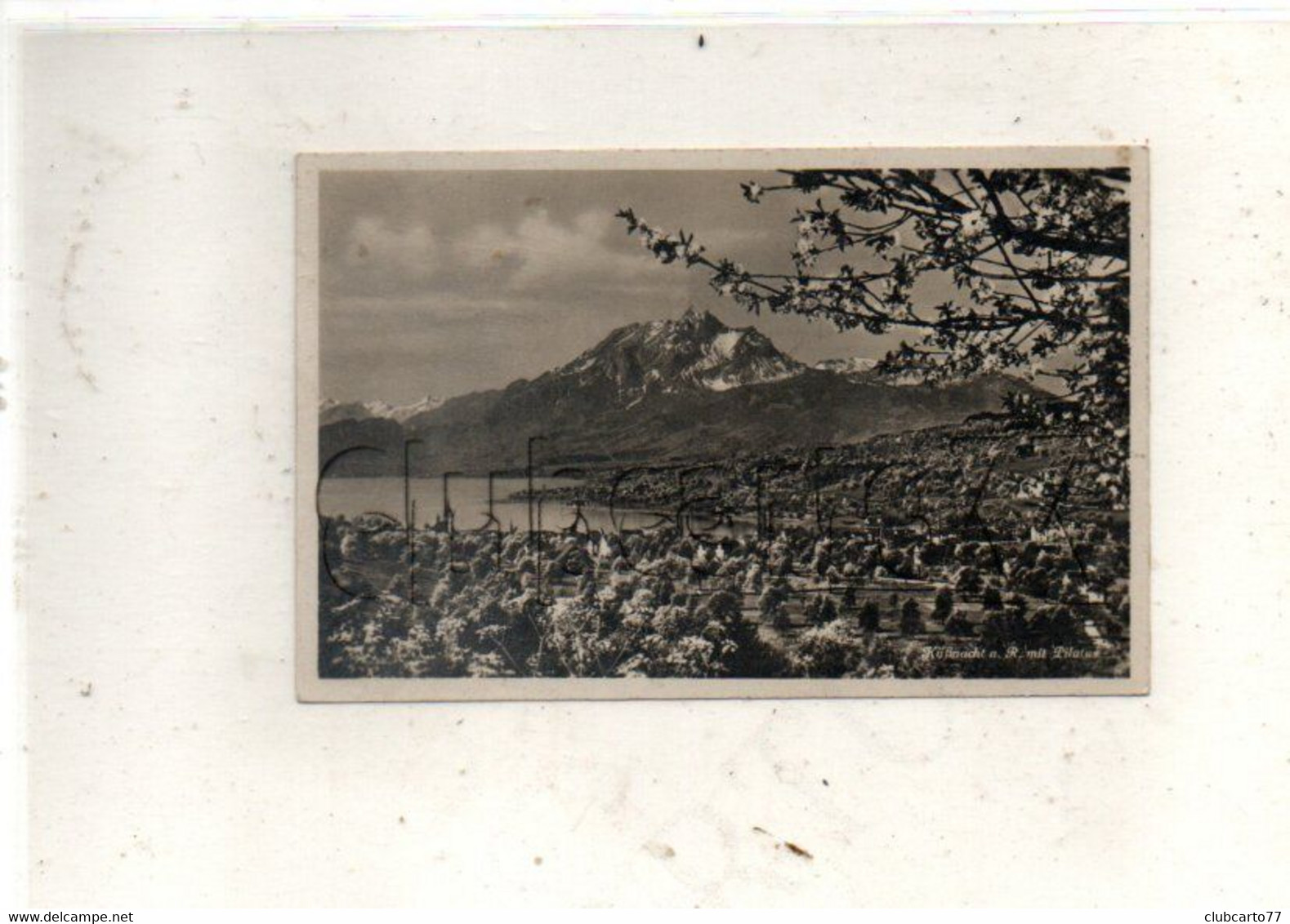 Küssnacht (Suisse, Schwytz) : Vue Générale Aérienne Du Quartier De L'église En 1935 PF. - Schwytz