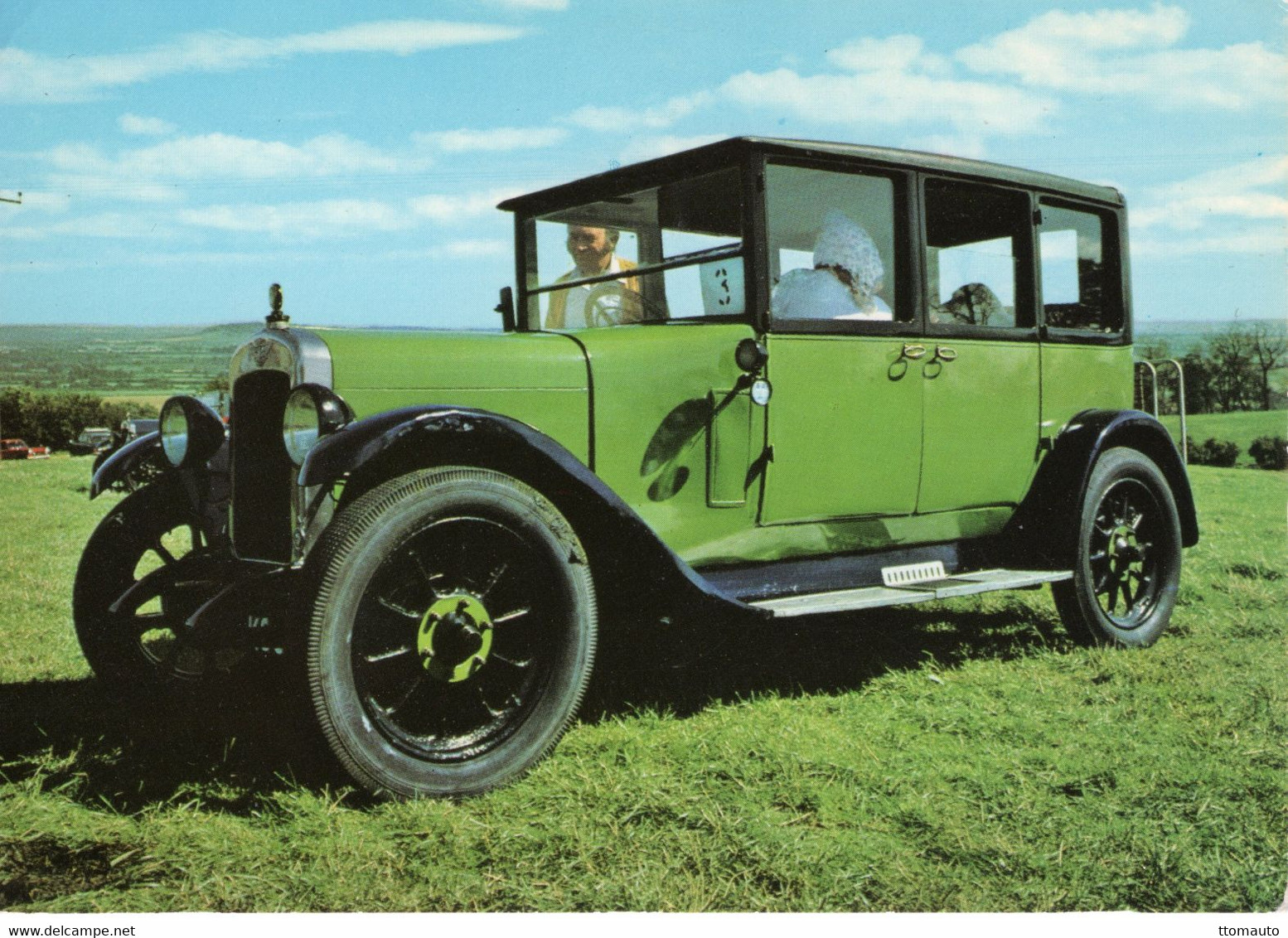 Austin 12/4 Saloon  (1927)  -  Carte Postale - PKW