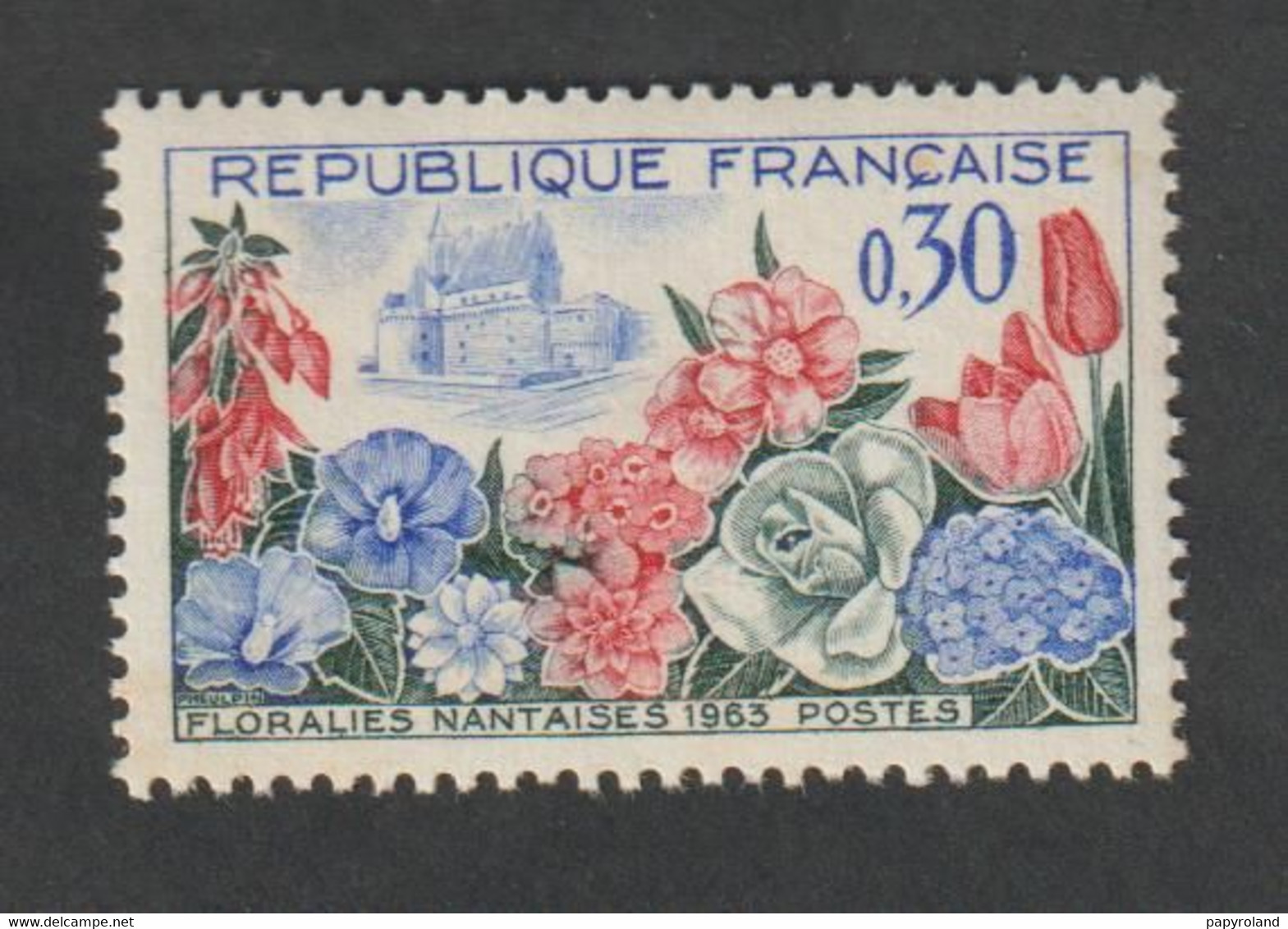 ANNÉE  -  1963  - N° 1369 - Floralies Nationales  -   Neuf Sans Charnière - Neufs