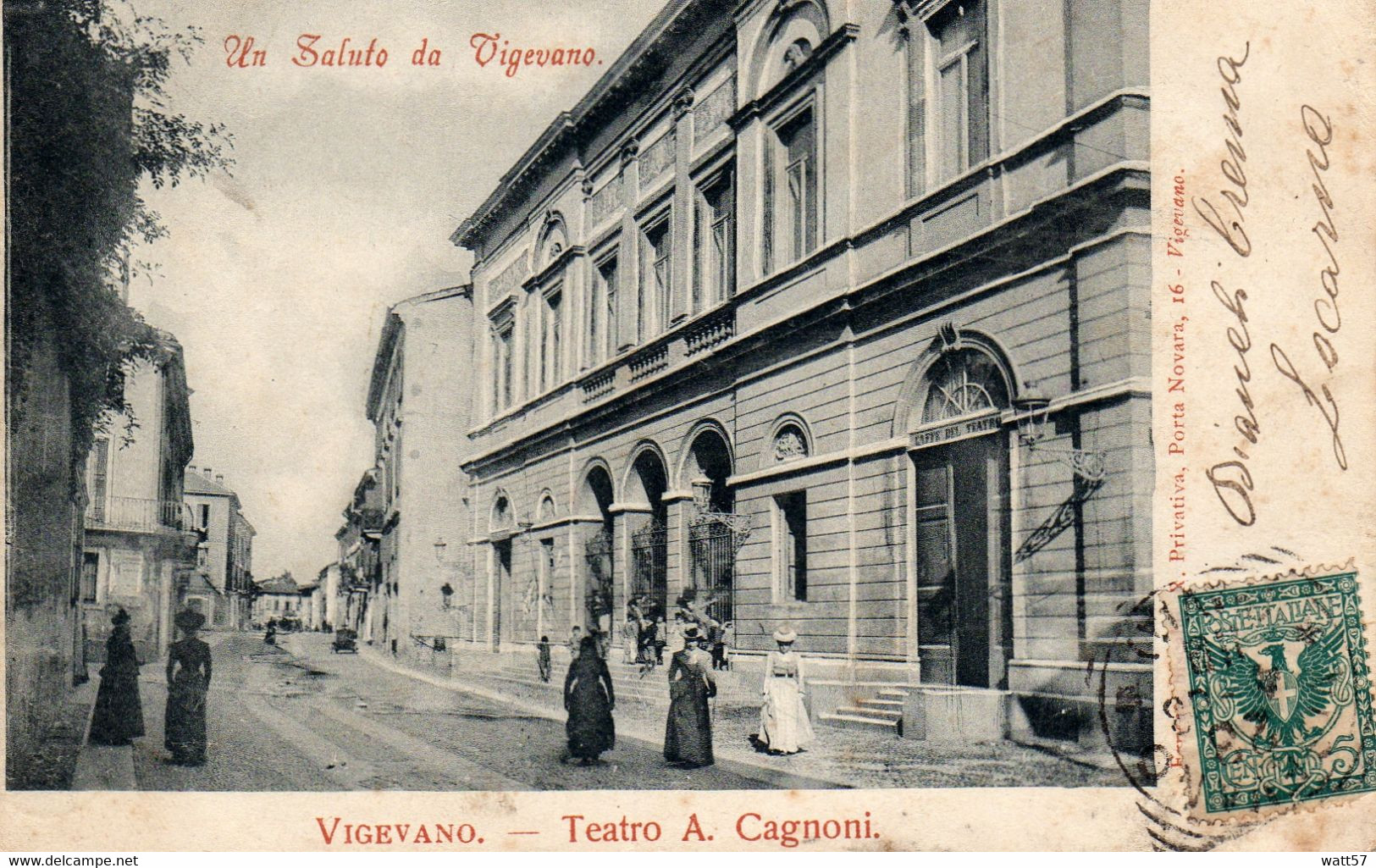 Vigevano Cinema Cagnoni Primi Novecento - Vigevano