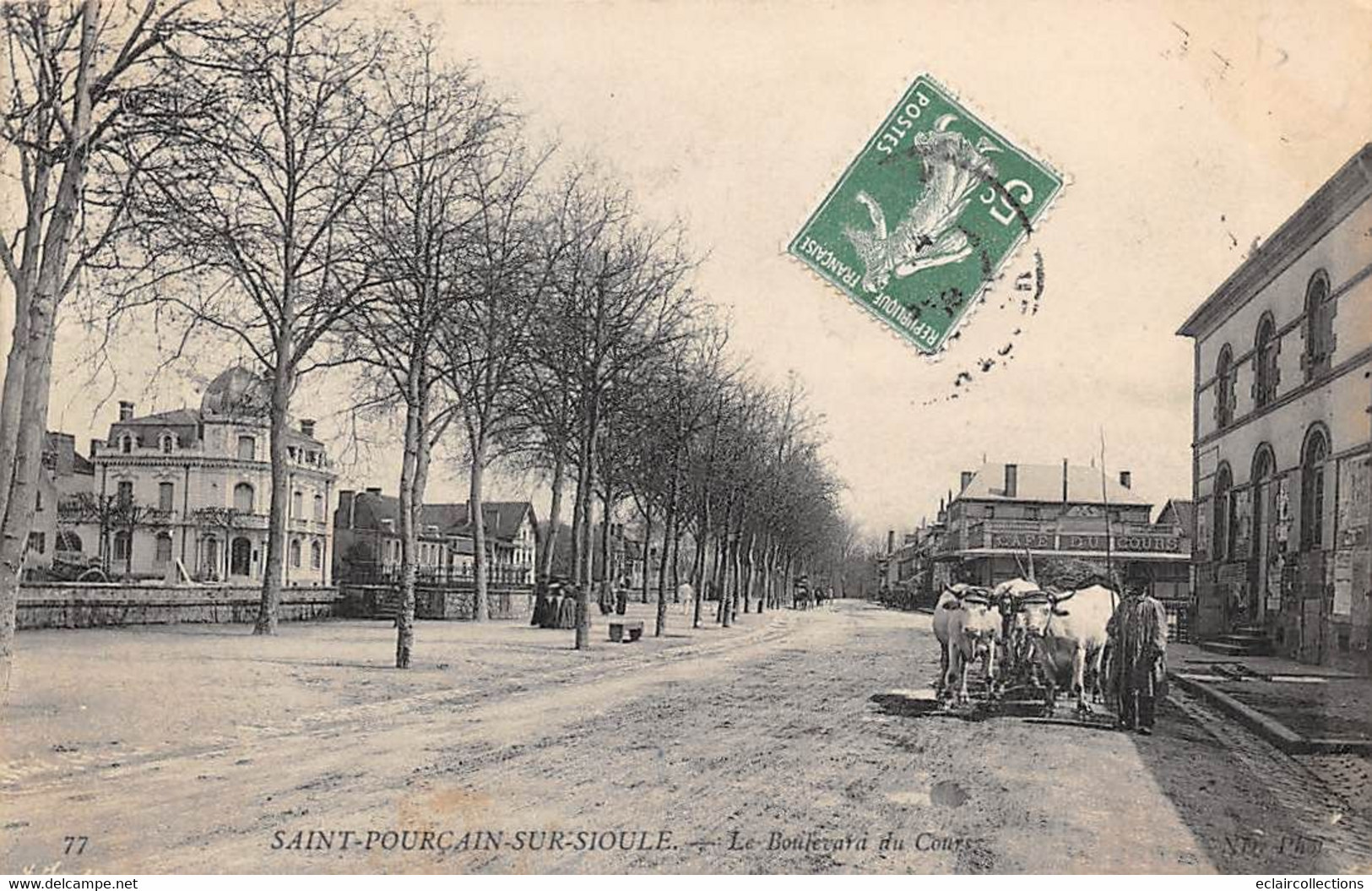 Saint Pourçain Sur Sioule           03        Le Boulevard Du Cours     (voir Scan) - Sonstige & Ohne Zuordnung