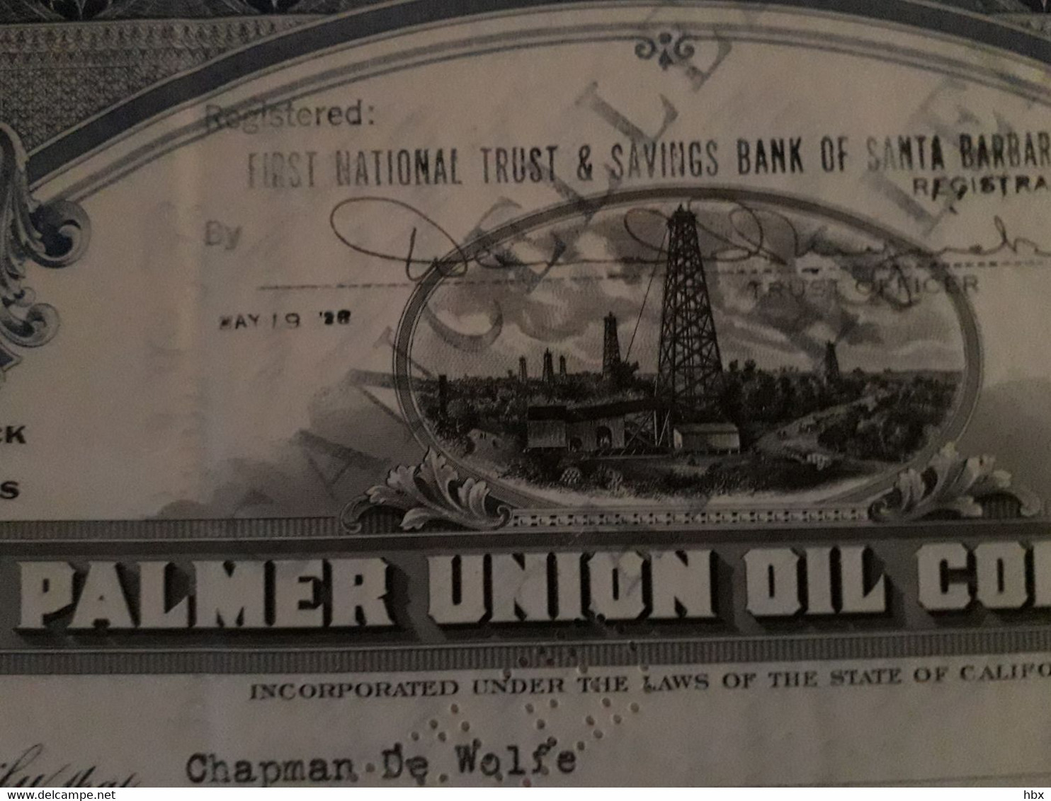 Palmer Union Oil Company - 1928 - Pétrole