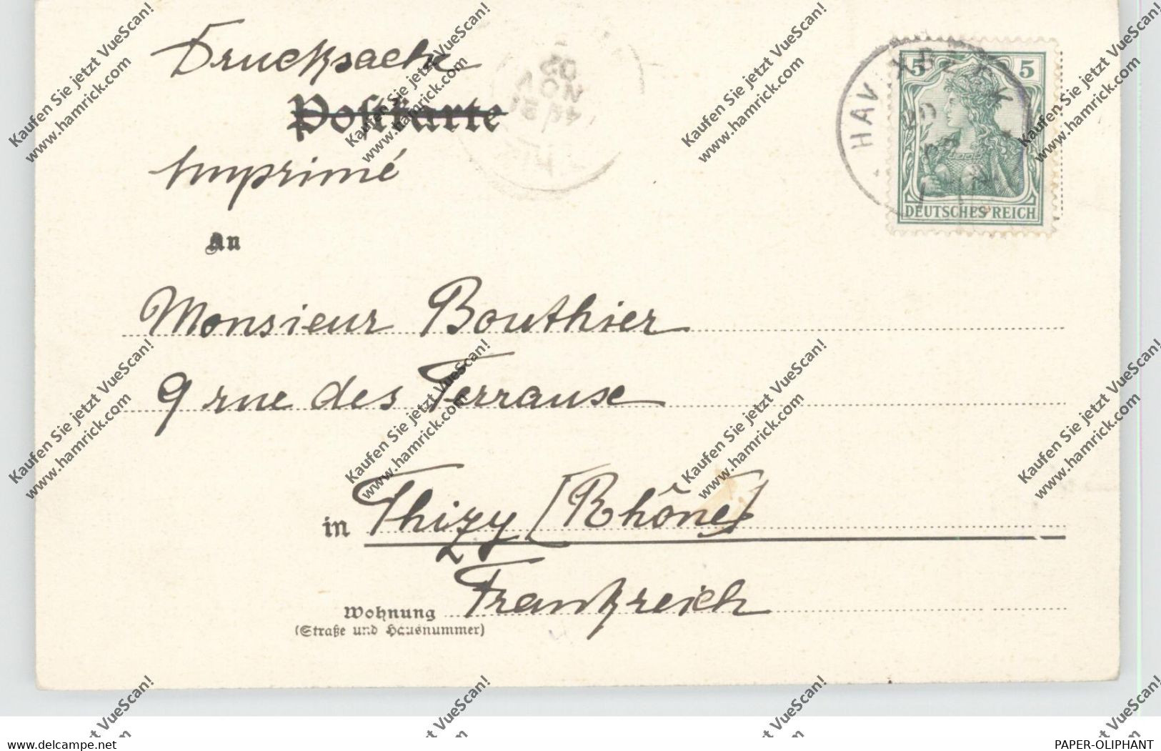 4409 HAVIXBECK, Schloss Havixbeck, Versendet V. Baronne, 1902 - Coesfeld