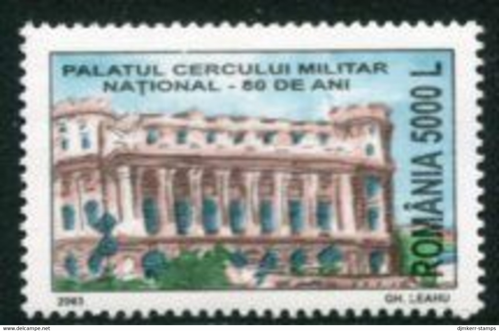 ROMANIA 2003 Military Palace, Bucharest MNH / **.  Michel 5708 - Unused Stamps