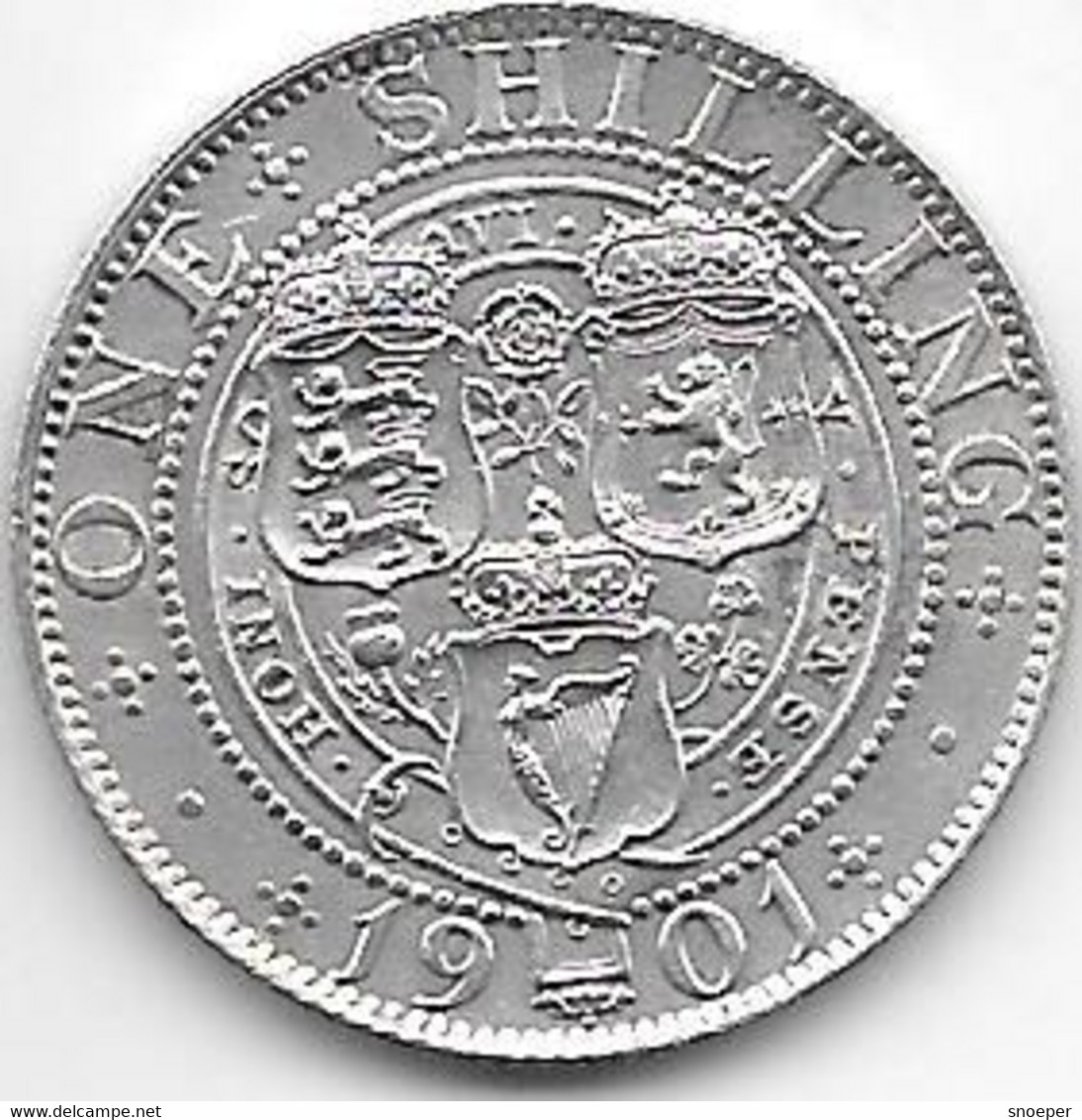 *great Britain 1 Shilling  1901  Km 780     Xf+/ms63   Catalog Val 100$ - I. 1 Shilling