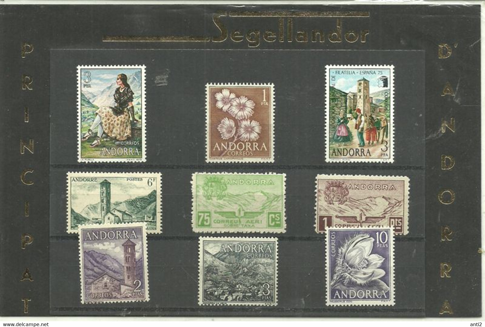 Andorra -pack  With 9 Stamps  - One From French Zone.    Unused Stamps - Collections