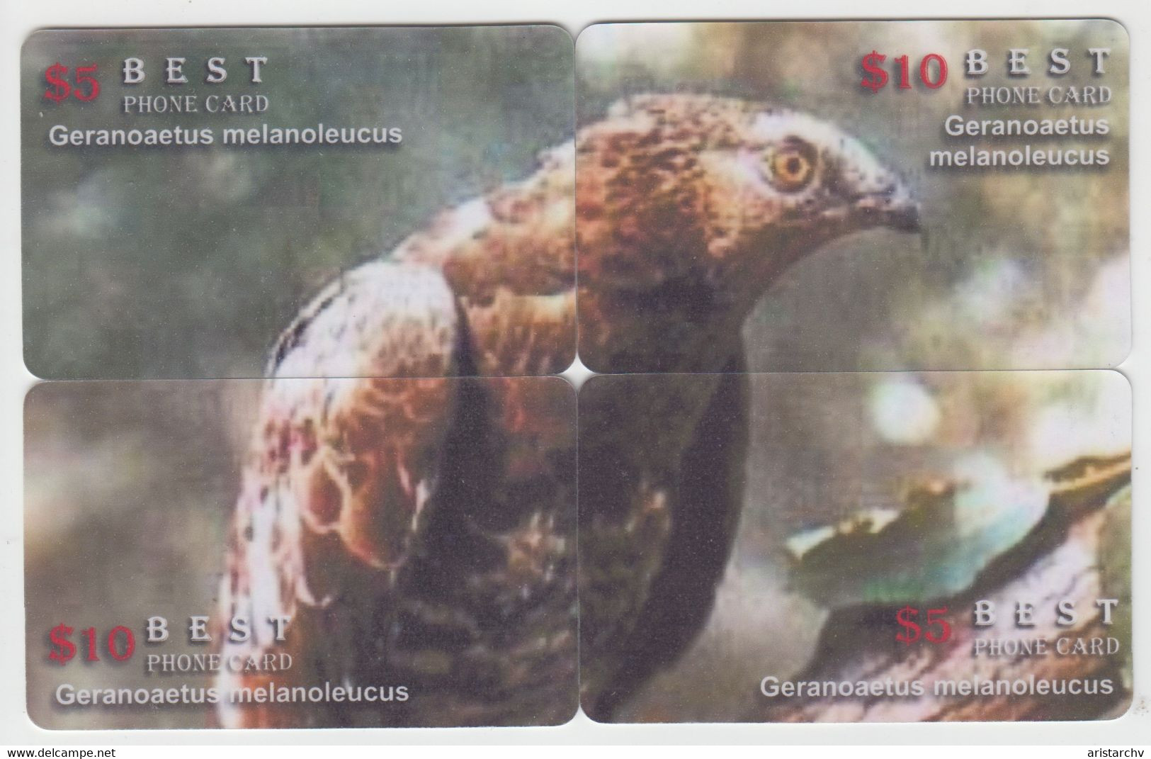 ISRAEL BIRD EAGLE 6 PUZZLES OF 24 CARDS - Arenden & Roofvogels