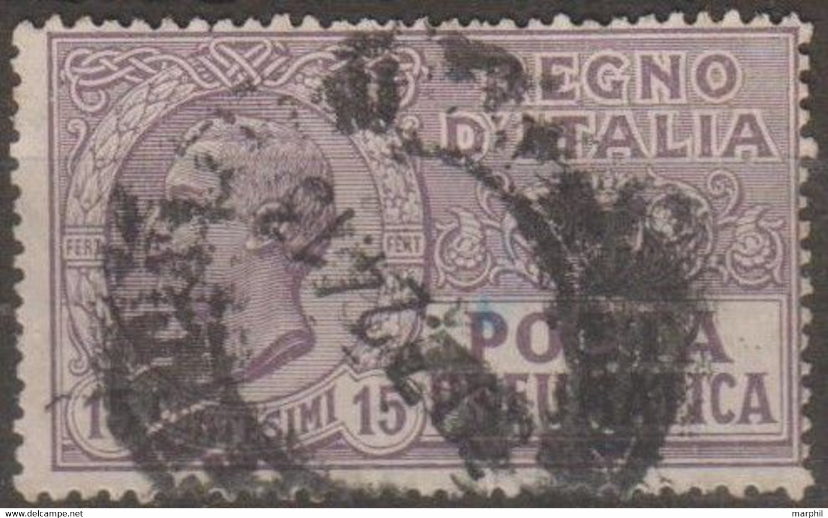 Italia 1913 Posta Pneumatica UnN°PN2 (o) Cent.15 Vedere Scansione - Poste Pneumatique