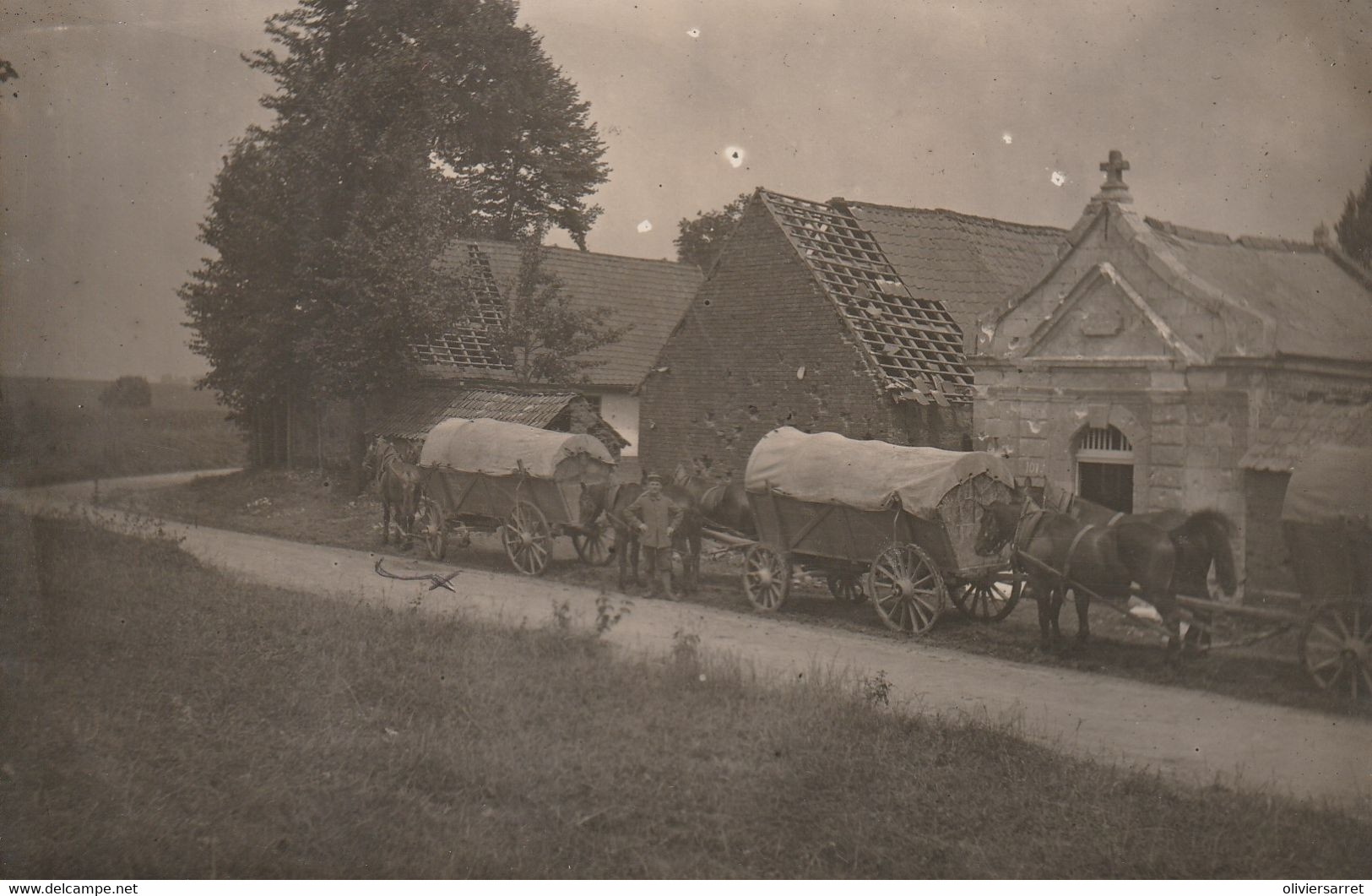 Carte Photo Militaire Guerre De 1914 - Guerra 1914-18