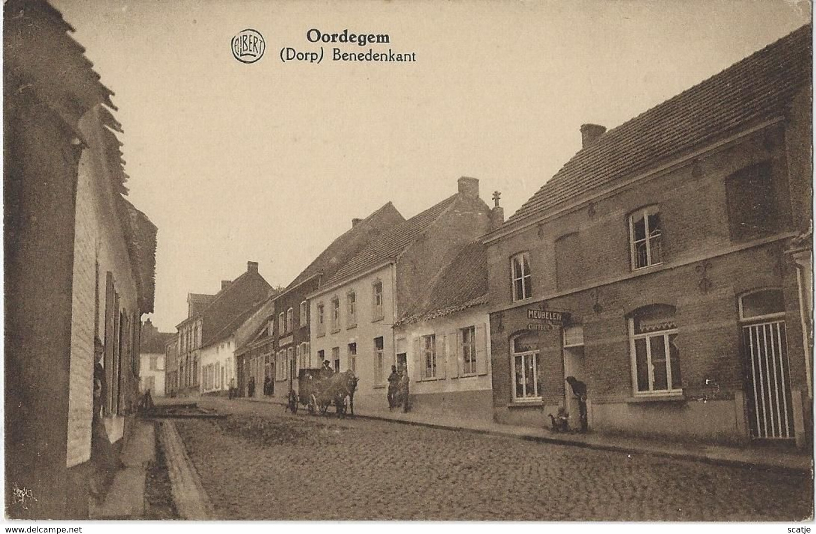 Oordegem.   -   Twee Kaarten   -   Dorp - Lede