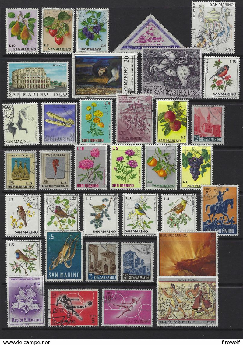 Y42 - San Marino - Lot 128 Used Stamps - Collections, Lots & Séries