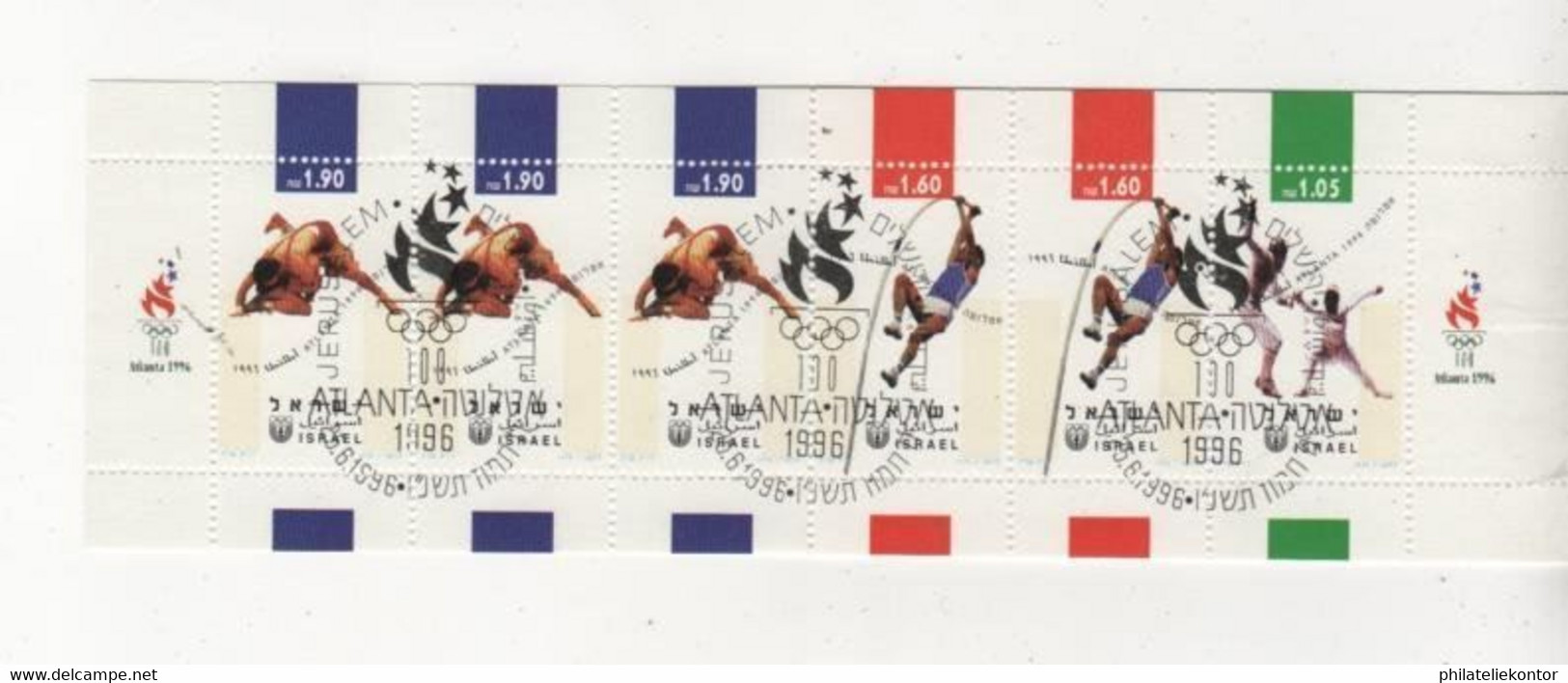 Israel 1996 Markenheft Nr.29 Olympische Spiele Atlanta ET-gestempelt. - Carnets