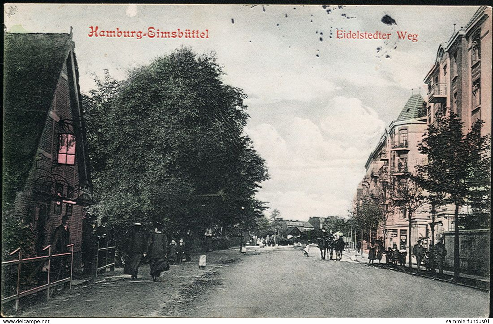 AK/CP Hamburg Eimsbüttel  Eidelstedter Weg   Gel/circ.1907   Erhaltung/Cond. 2    Nr. 01181 - Eimsbüttel