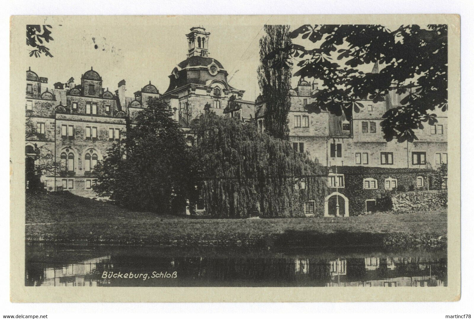 Bückeburg Schloß 1950 Schaumburg Postkarte Ansichtskarte - Bueckeburg