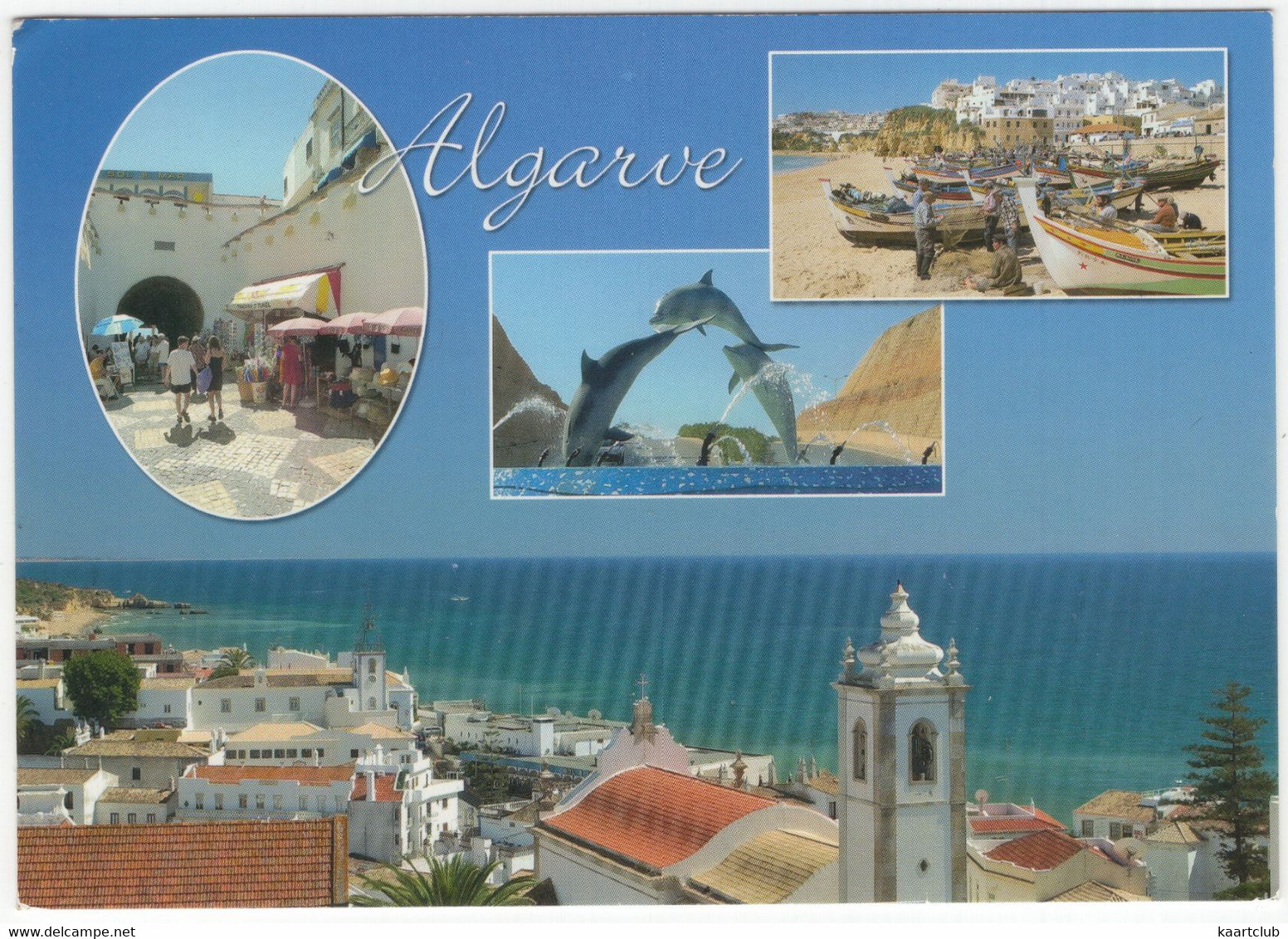 Algarve - Albufeira : Dolphins Fountain  - (Porugal) - Dauphins