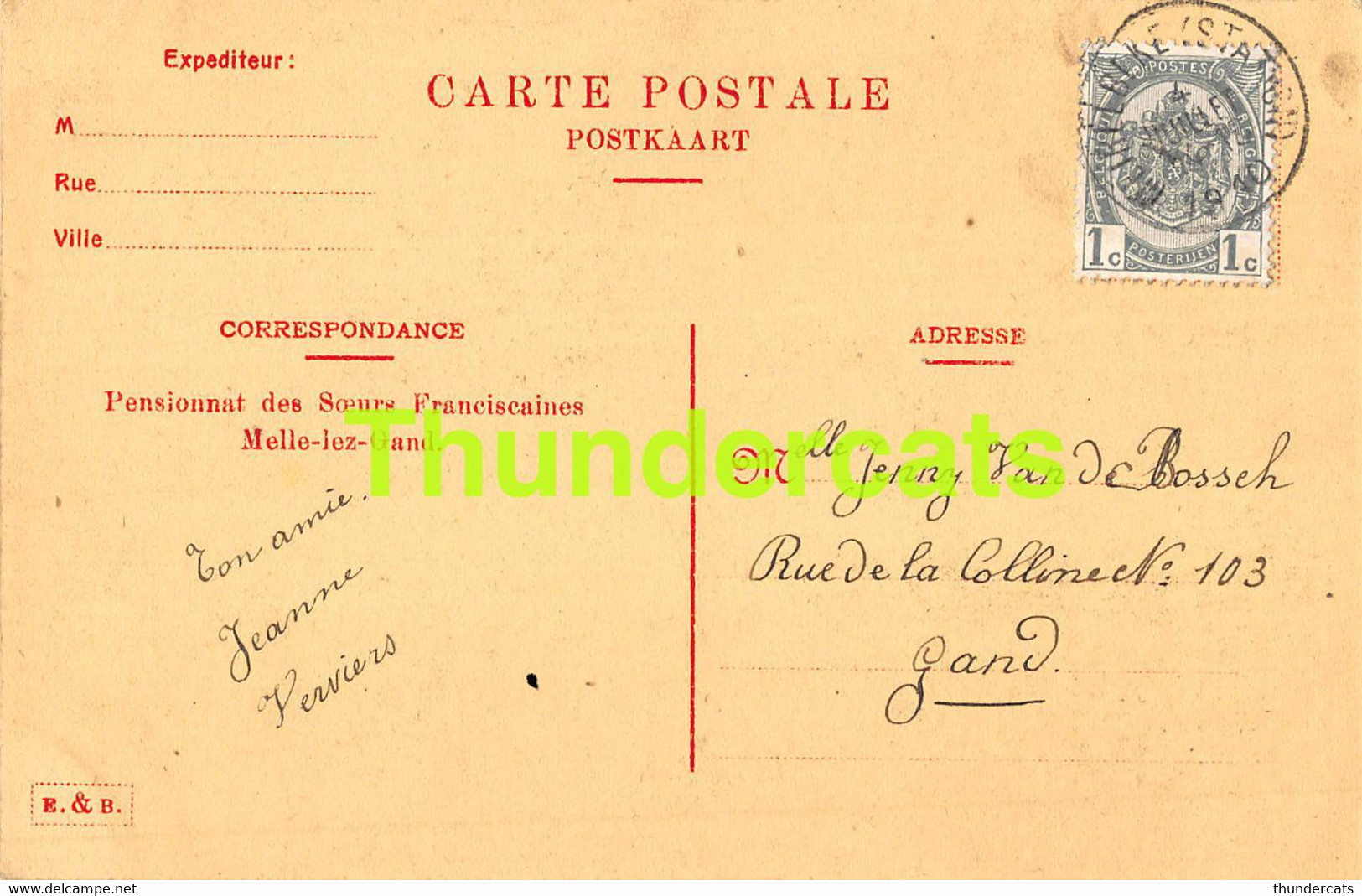 CPA PENSIONNAT DES SOEURS FRANCISCAINES MELLE LEZ GAND PARLOIR PIANO - Melle