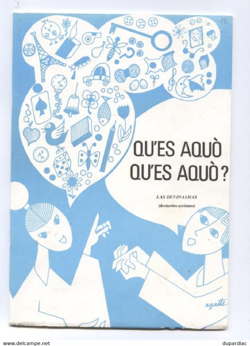 200 Devinettes En OCCITAN :  Qu'es Aquò, Qu'es Aquò ? ( A. Lagarde) - Schulbücher