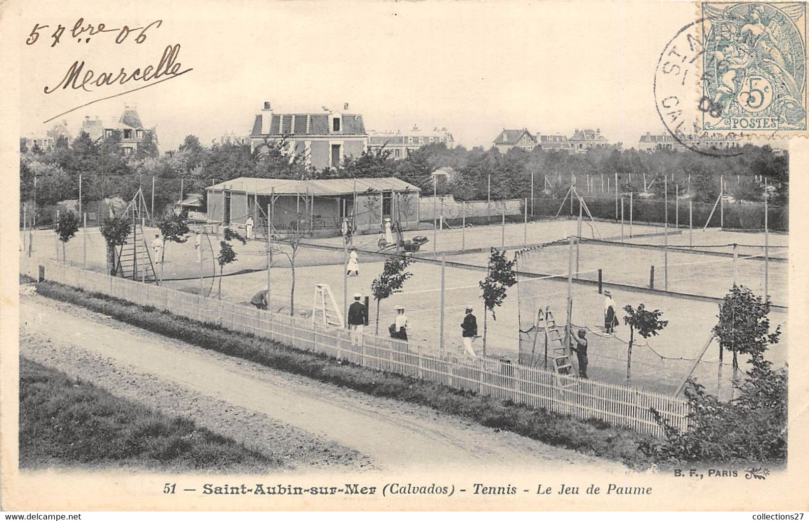 14-SAINT-AUBIN-SUR-MER- TENNIS , LE JEU DE PAUME - Saint Aubin