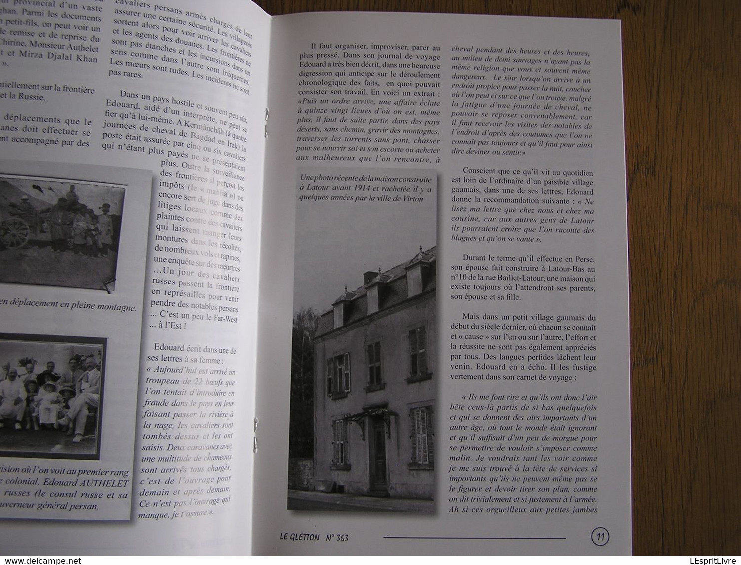 LE GLETTON N° 363 Régionalisme Gaume Ardenne Salaisons Thiery Mussy la Ville Authelet de Perse en Gaume Santos Peinture