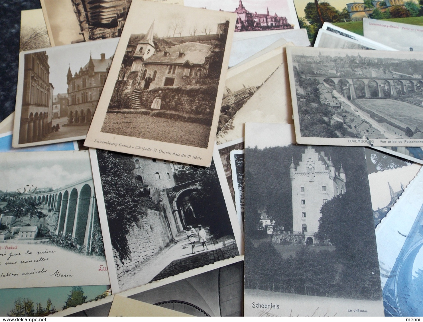 Liquidation!!! LUXEMBOURG cartes postales LOT #1/46 : 75 cartes - CACHETS intéressants