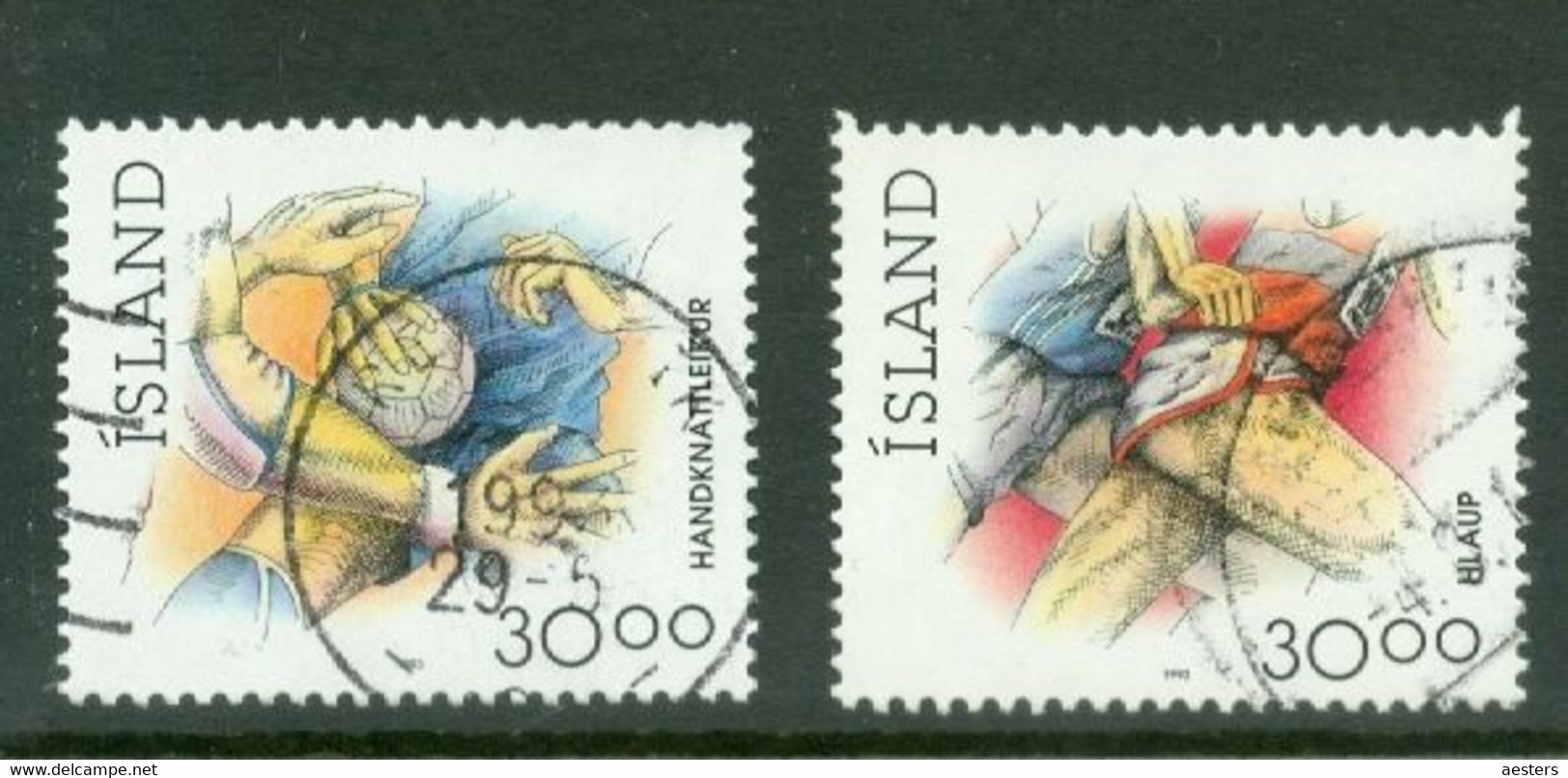 Iceland 1993; Sports, Michel 780-781, Used. - Oblitérés