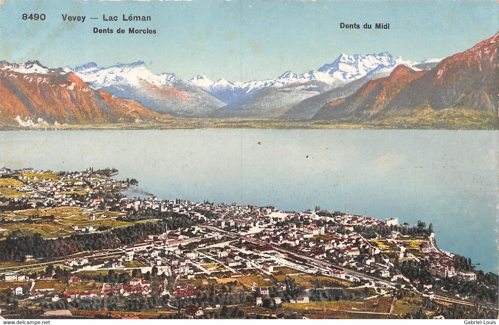 Vevey - Lac Léman - Dent De Morcles Dents Du Midi 1910 - Morcles