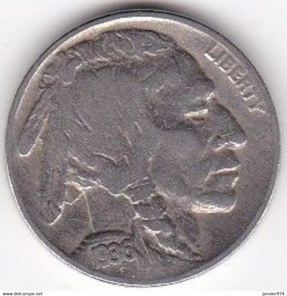 ETATS-UNIS. FIVE CENTS 1936. BUFFALO - 1913-1938: Buffalo