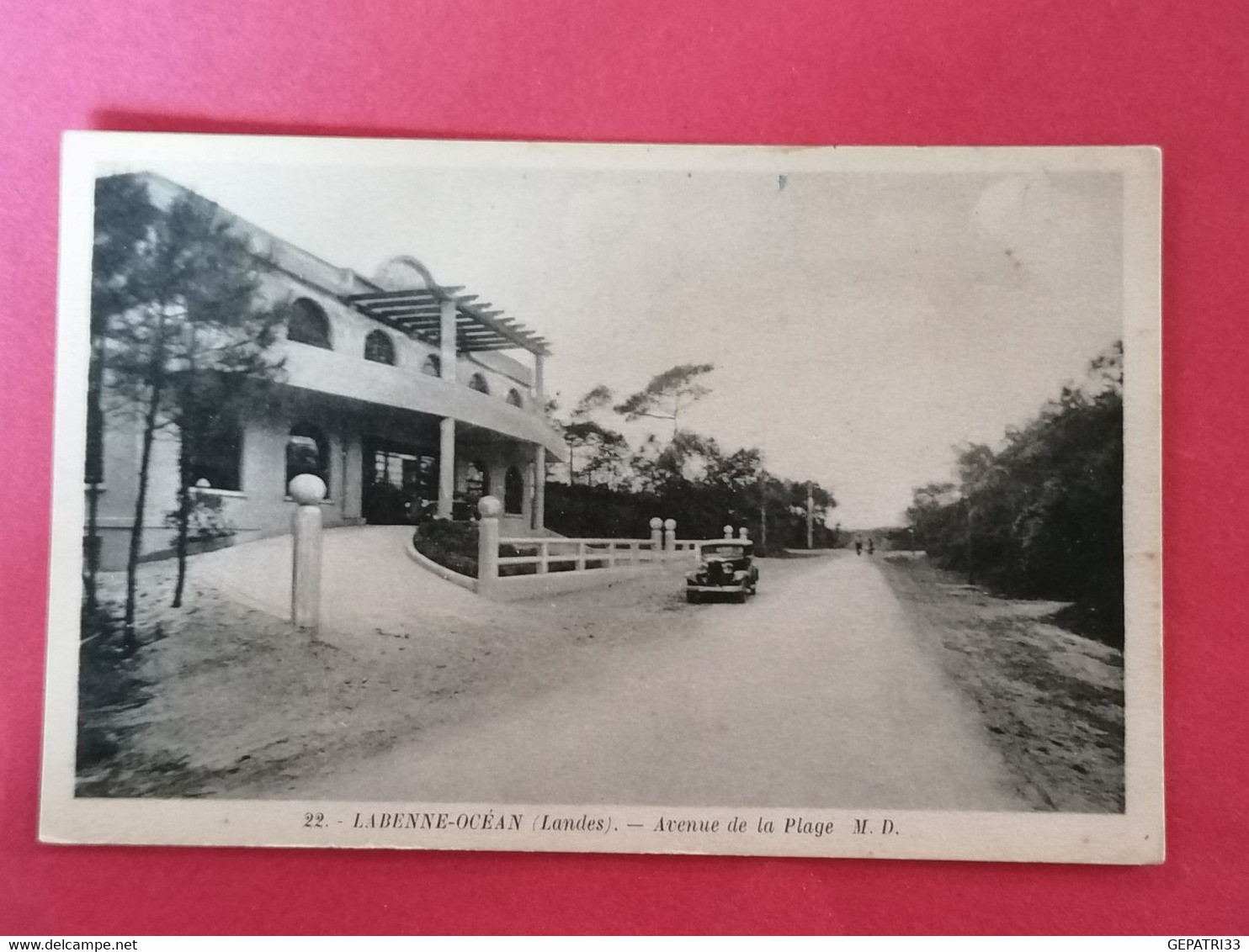 40 ST VINCENT-DE TYROSSE LABENNE-OCEAN AVENUE DE LA PLAGE ANIMEE VIEILLE VOITURE   /11/10/20/ - Saint Vincent De Tyrosse