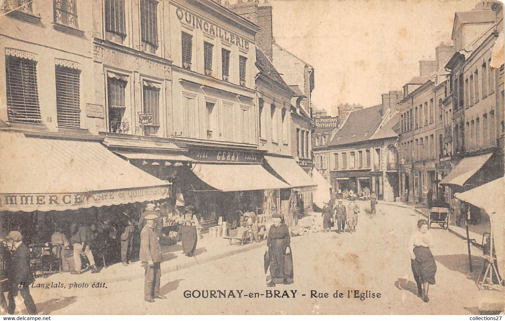 76-GOURNAY-EN-BRAY- RUE D EL'EGLISE - Gournay-en-Bray