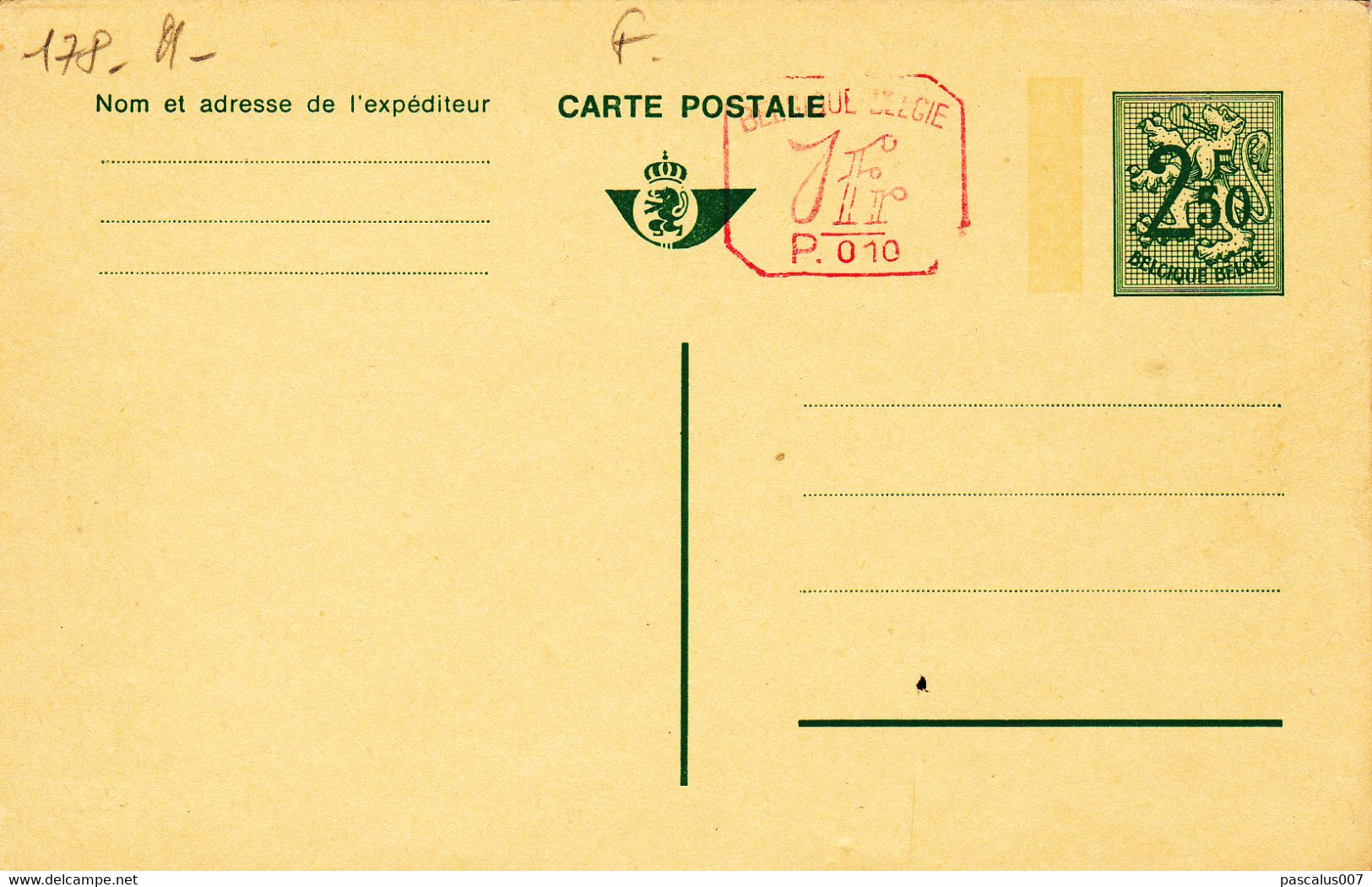 B01-198 AP - Entier Postal - 6 Cartes Postales  Neuves 1 Carte Réponse Usagée 10€ - Avis Changement Adresse