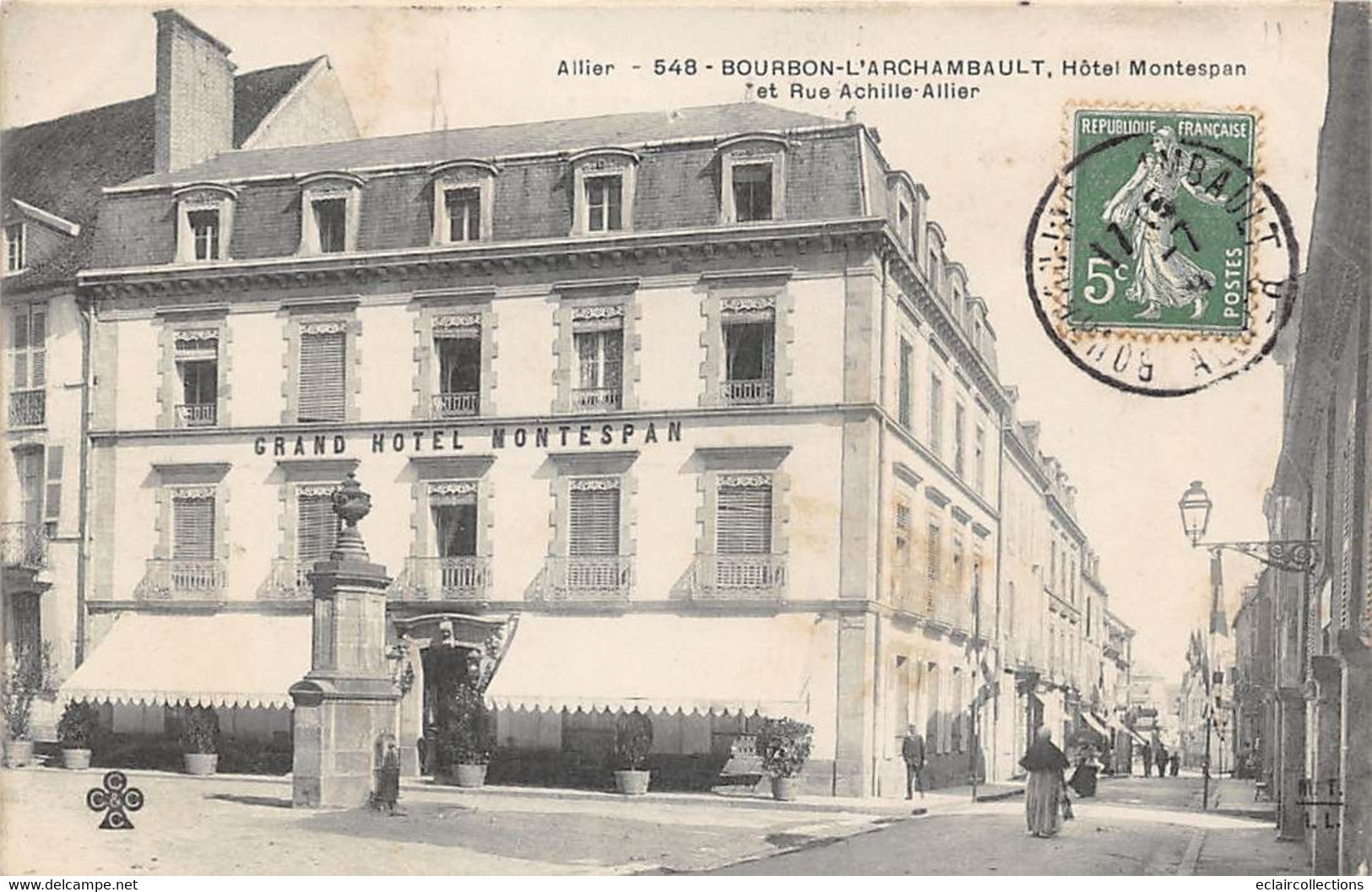 Bourbon L'Archambault            03      Hôtel  Montespan  Rue Achille          (voir Scan) - Bourbon L'Archambault