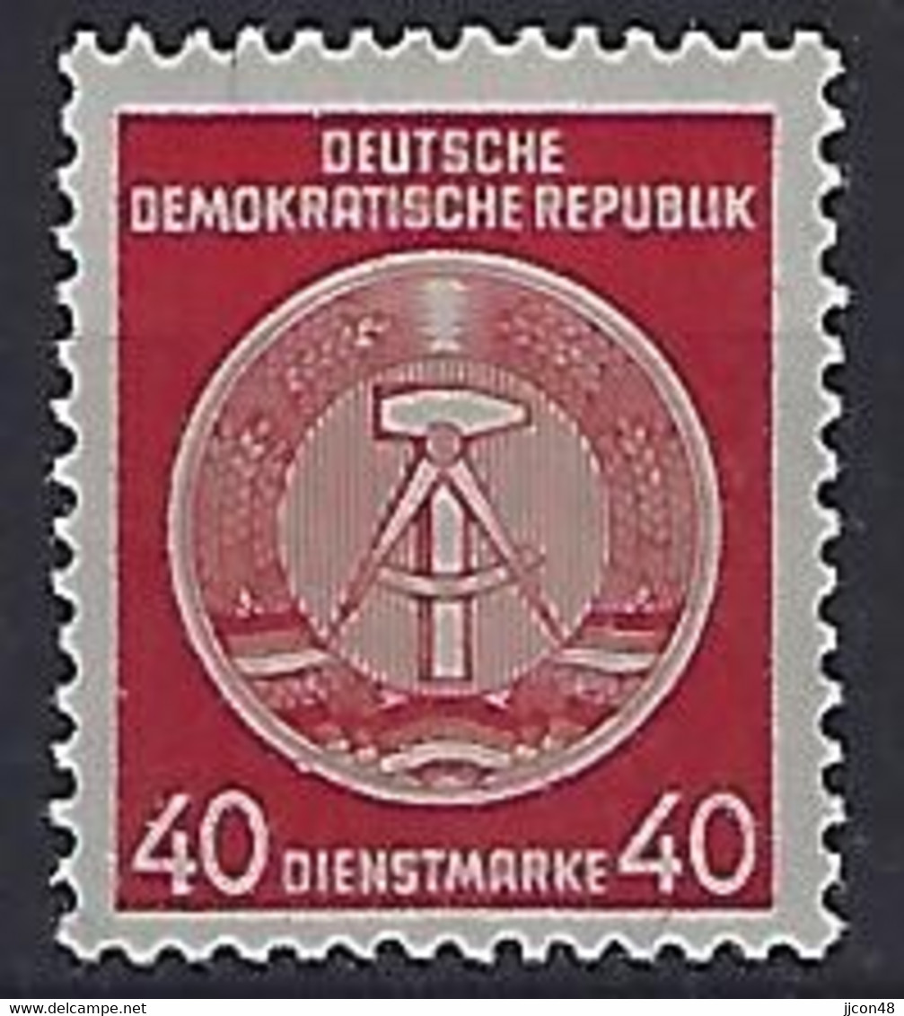 Germany (DDR) 1957-60  Dienstmarken B (**) MNH  Mi.39 (type 4) - Neufs