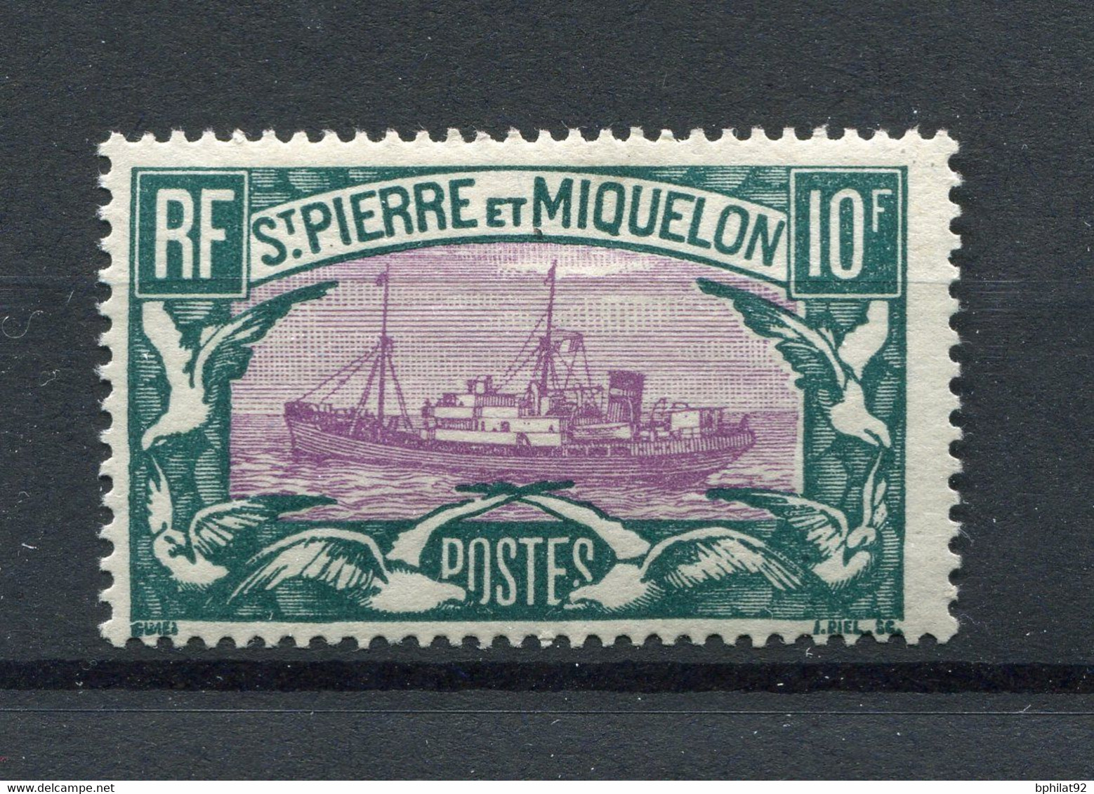 !!! PRIX FIXE : ST PIERRE & MIQUELON, N°158 NEUF * - Unused Stamps