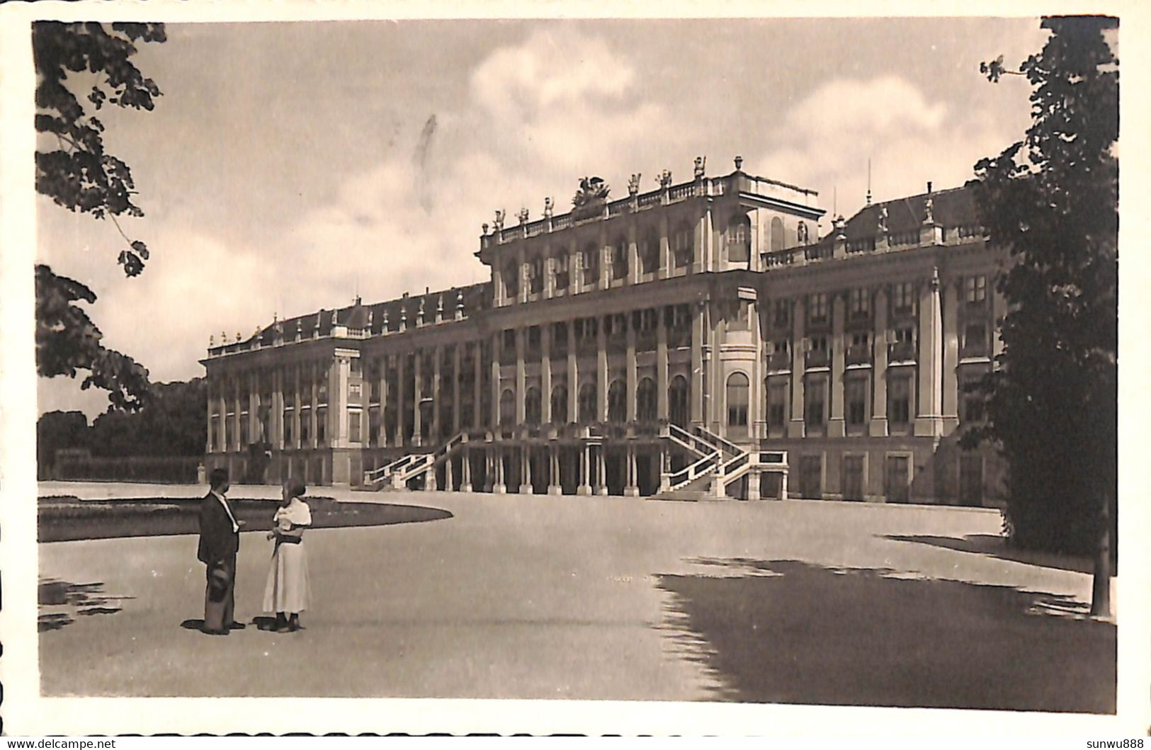 Wien - Schönbrunn (Echte Photographie, 1950) - Schloss Schönbrunn