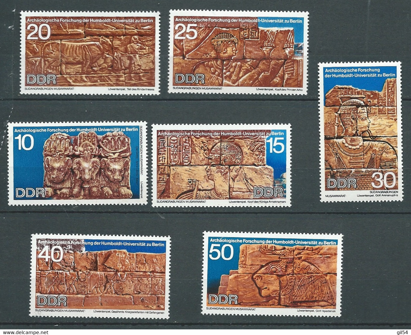 Allemagne  -  RDA -  Série Yvert N°  1297 / 1303 ** 7 Valeurs Neufs Sans Charnière -  Az 30805 - Unused Stamps