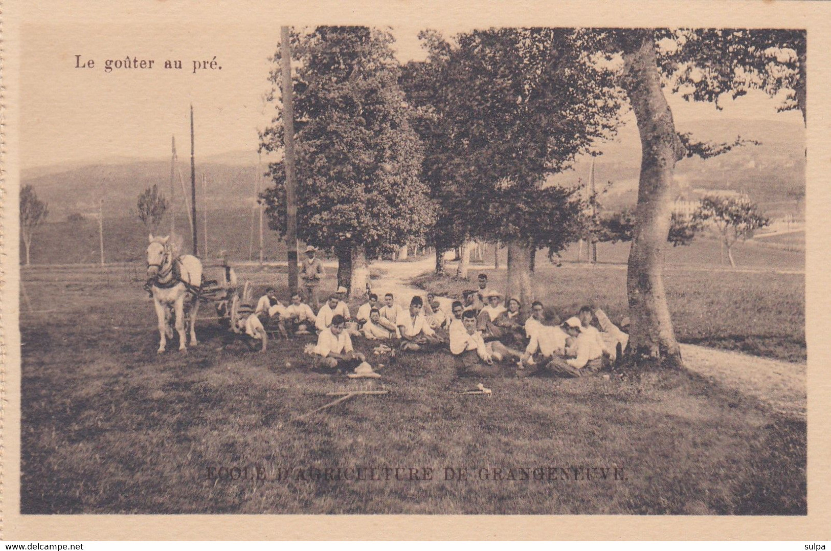 Posieux, Grangeneuve. Ecole D'agriculture. Le Goûter Au Pré - Posieux