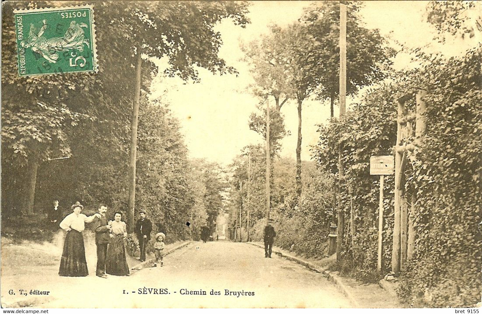 92 SEVRES LA GRANDE DESCENTE DU CHEMIN DES BRUYERES - Sevres