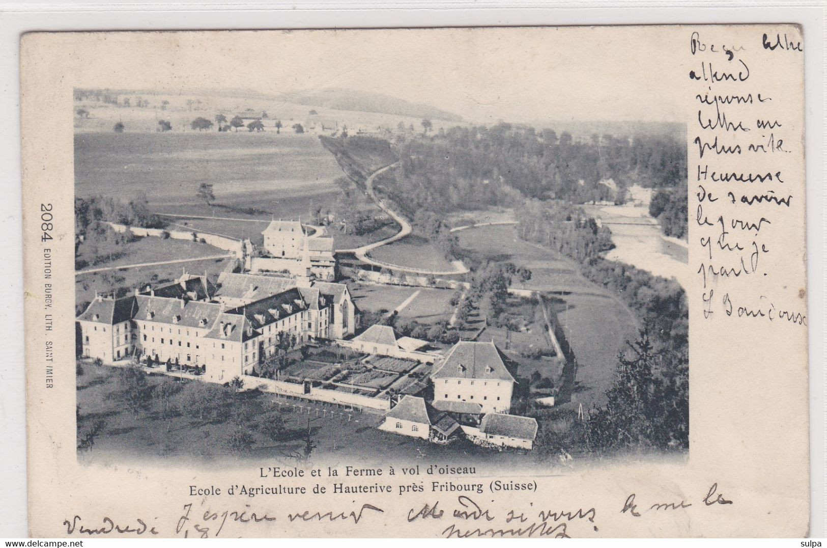 Posieux, Grangeneuve. Ecole D'agriculture à Vol D'oiseau - Posieux