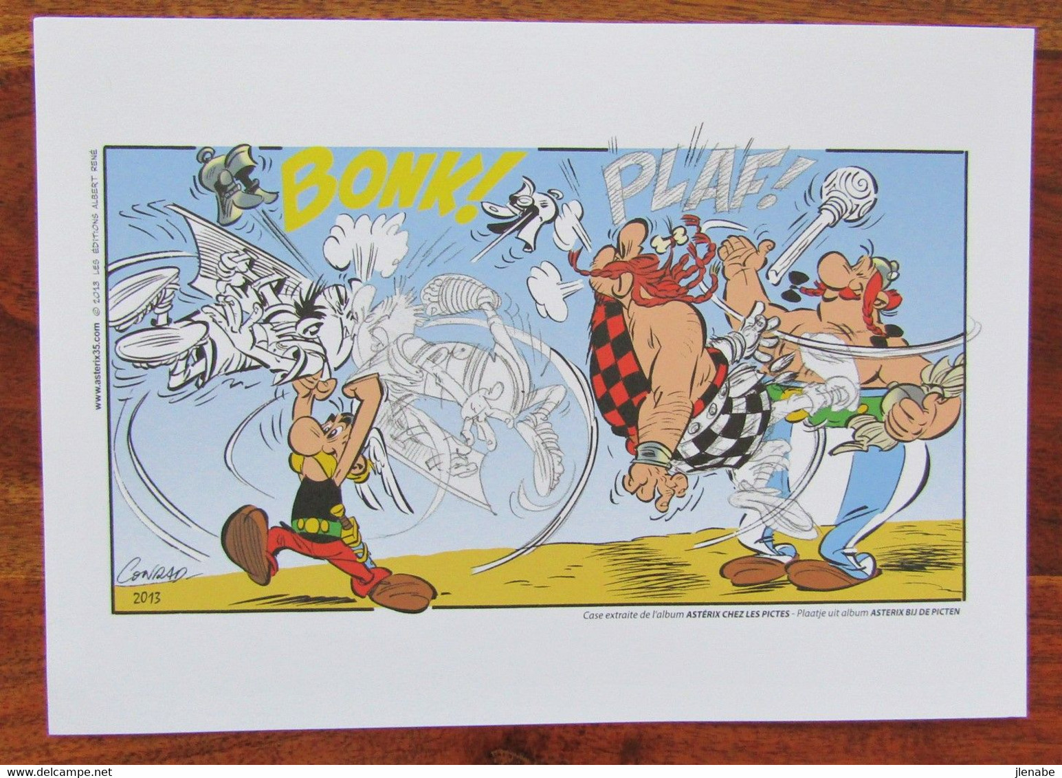 Ex Libris Asterix Chez Les Pictes " 2013 Par Conrad - Ilustradores A - C