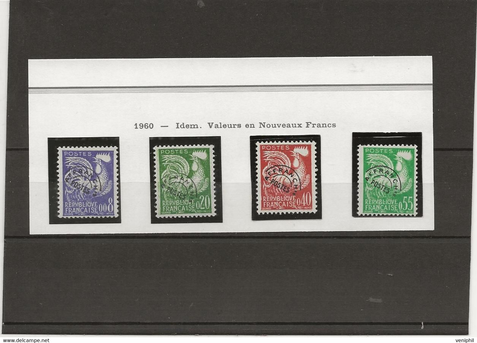 TIMBRES PREOBLITERES N° 119 A 122 - NEUF SANS CHARNIERE - ANNEE 1960 - COTE : 45 € - 1953-1960