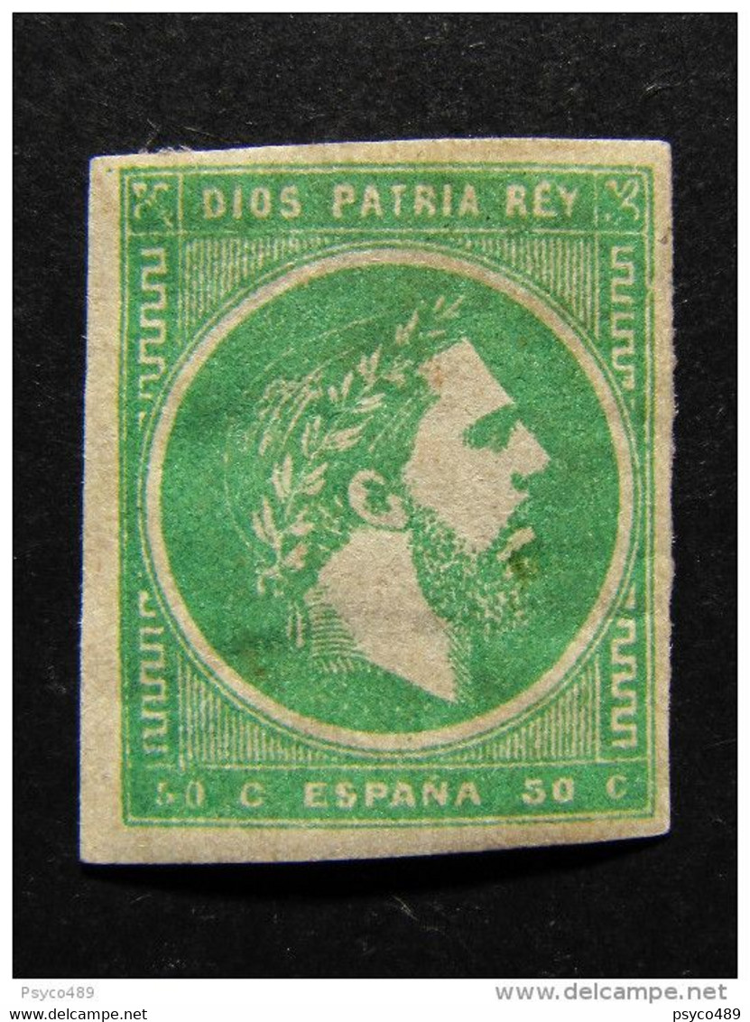 ESPAÑA-Spain Carlistas-1875- "Carlos VII" C. 50 - 2° Tipo MH* (descrizione) - Carlisten