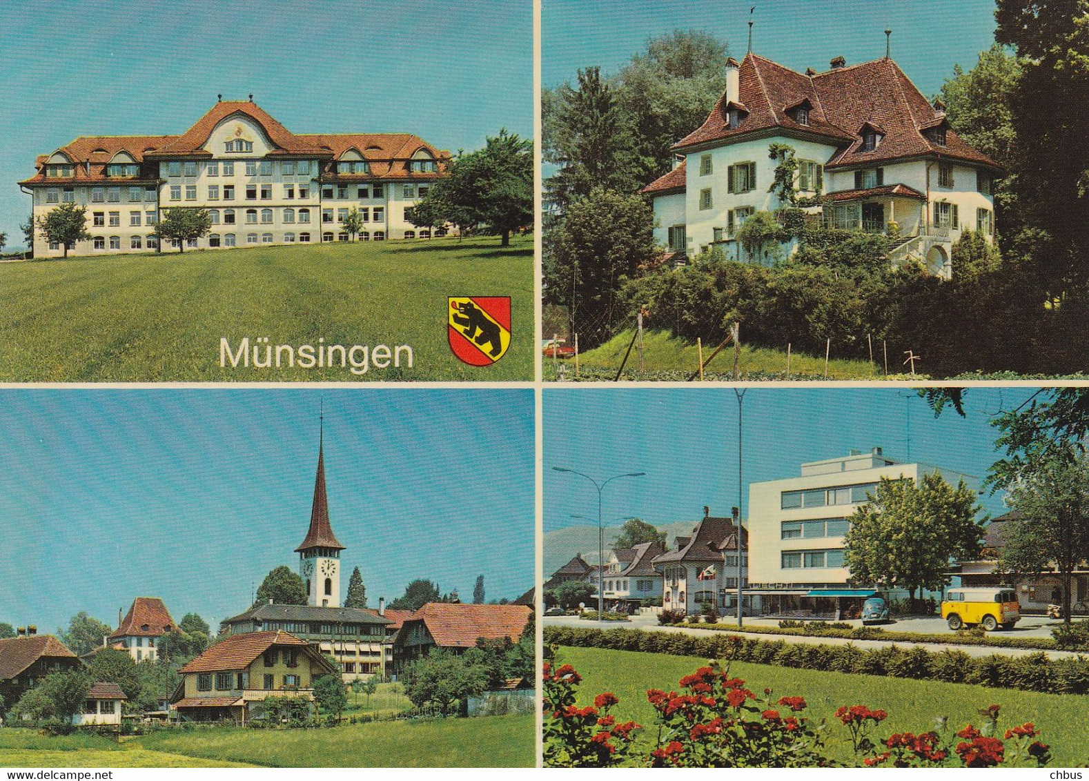 Münsingen BE, Postauto, Jeep; Feldpost - Münsingen