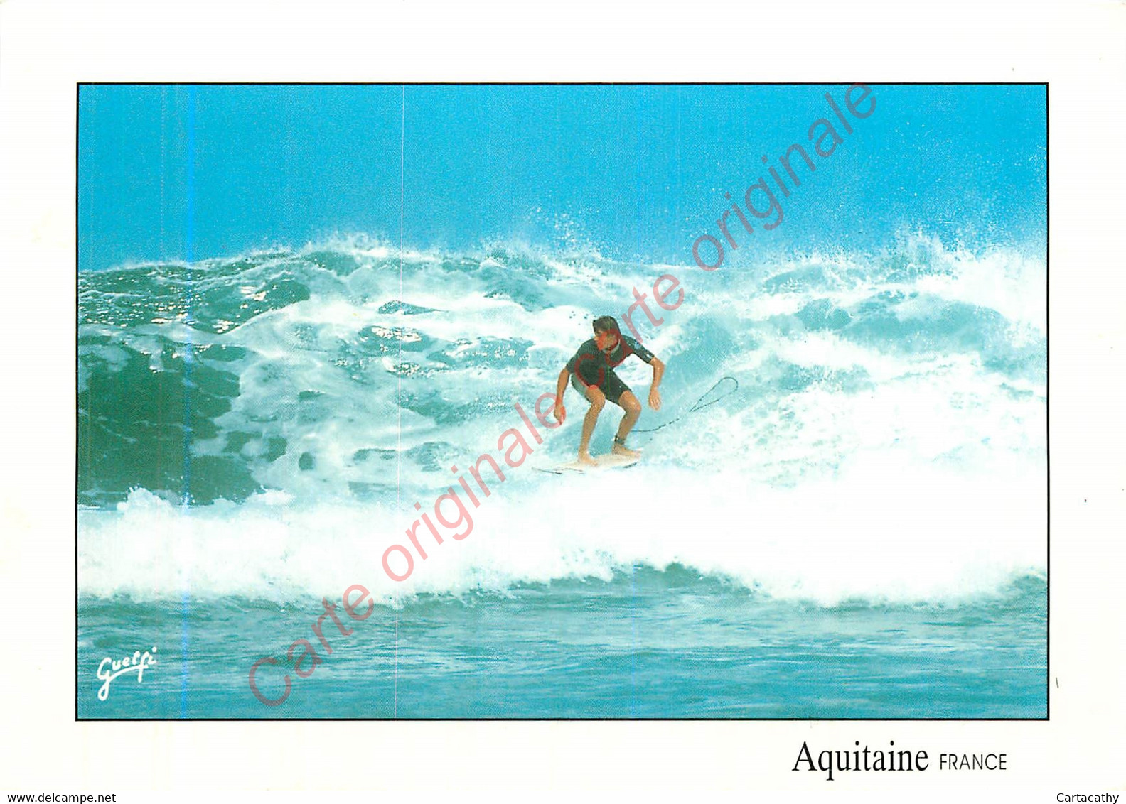 40.  LES LANDES .  Surf Sur Les Vagues De L'Océan . - Altri & Non Classificati