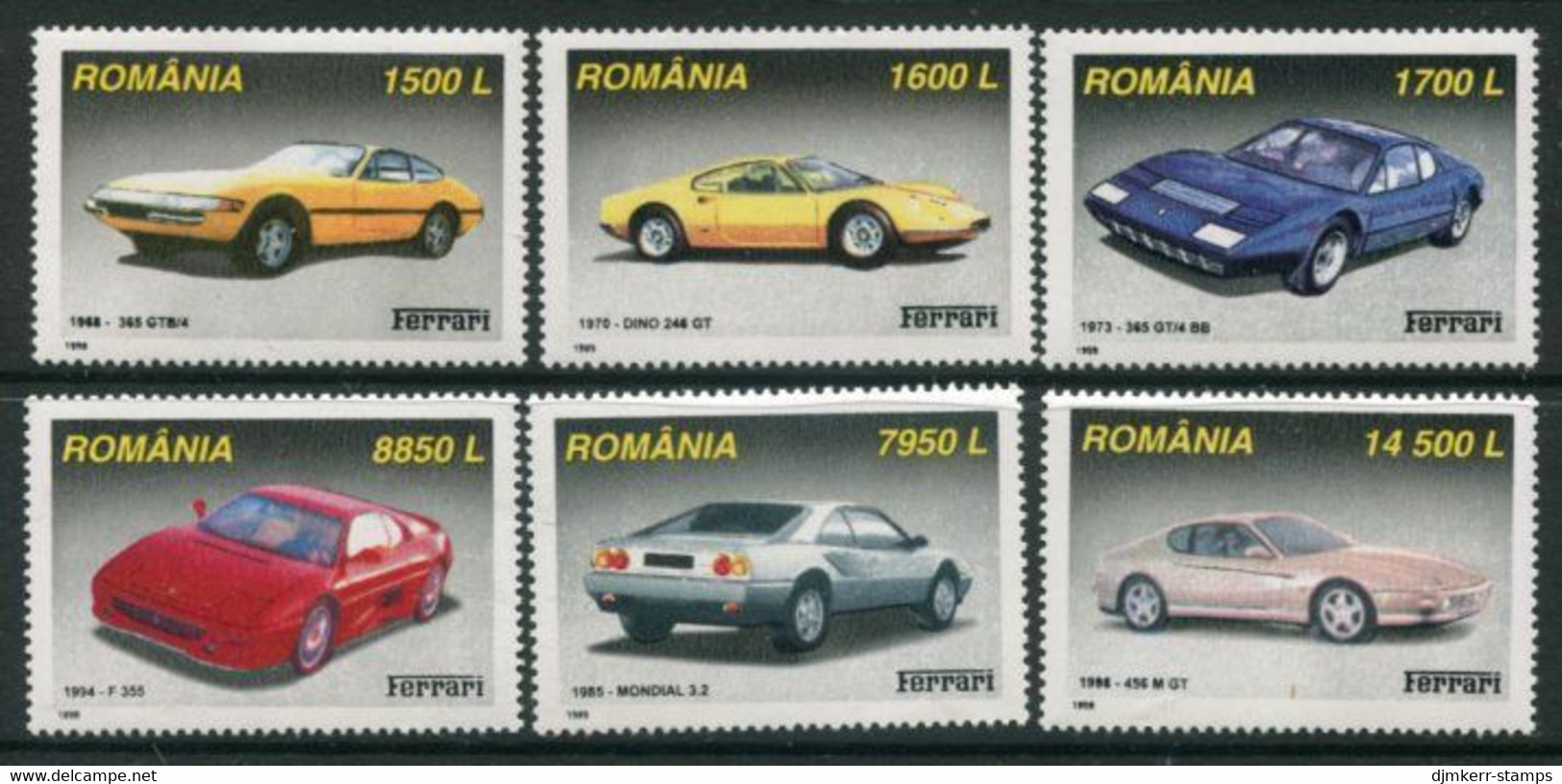 ROMANIA 1999 Ferarri Cars MNH / **.  Michel 5450 - Nuevos