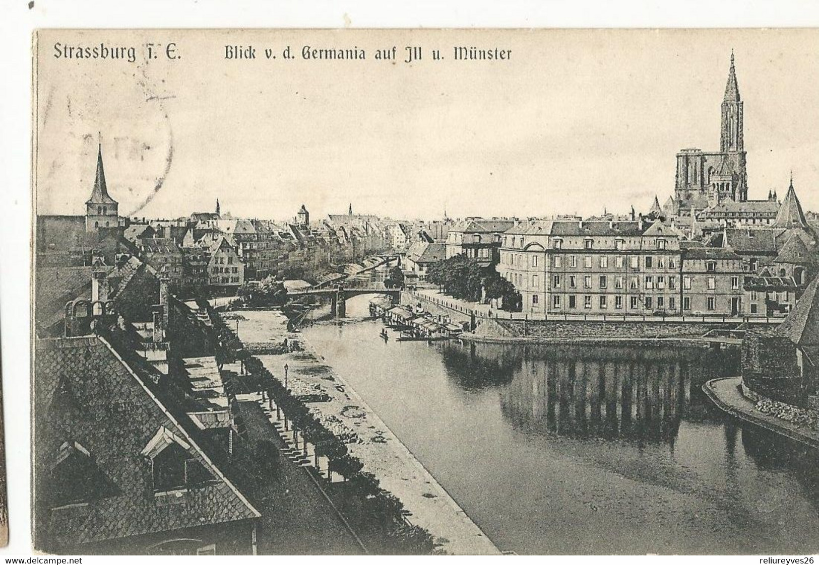 CPA, Allemagne , N°7164 , Strassburg T.E.  ,Blick V.d. Germania Auf Lilu Müster , Ed. 1906 - Zonder Classificatie