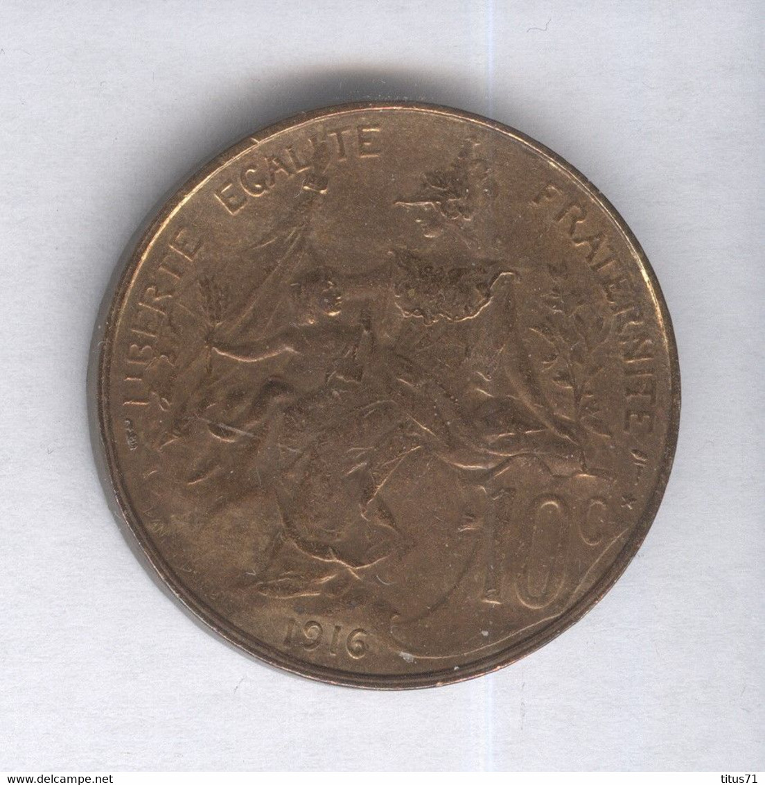10 Centimes France 1916 SUP - Altri & Non Classificati