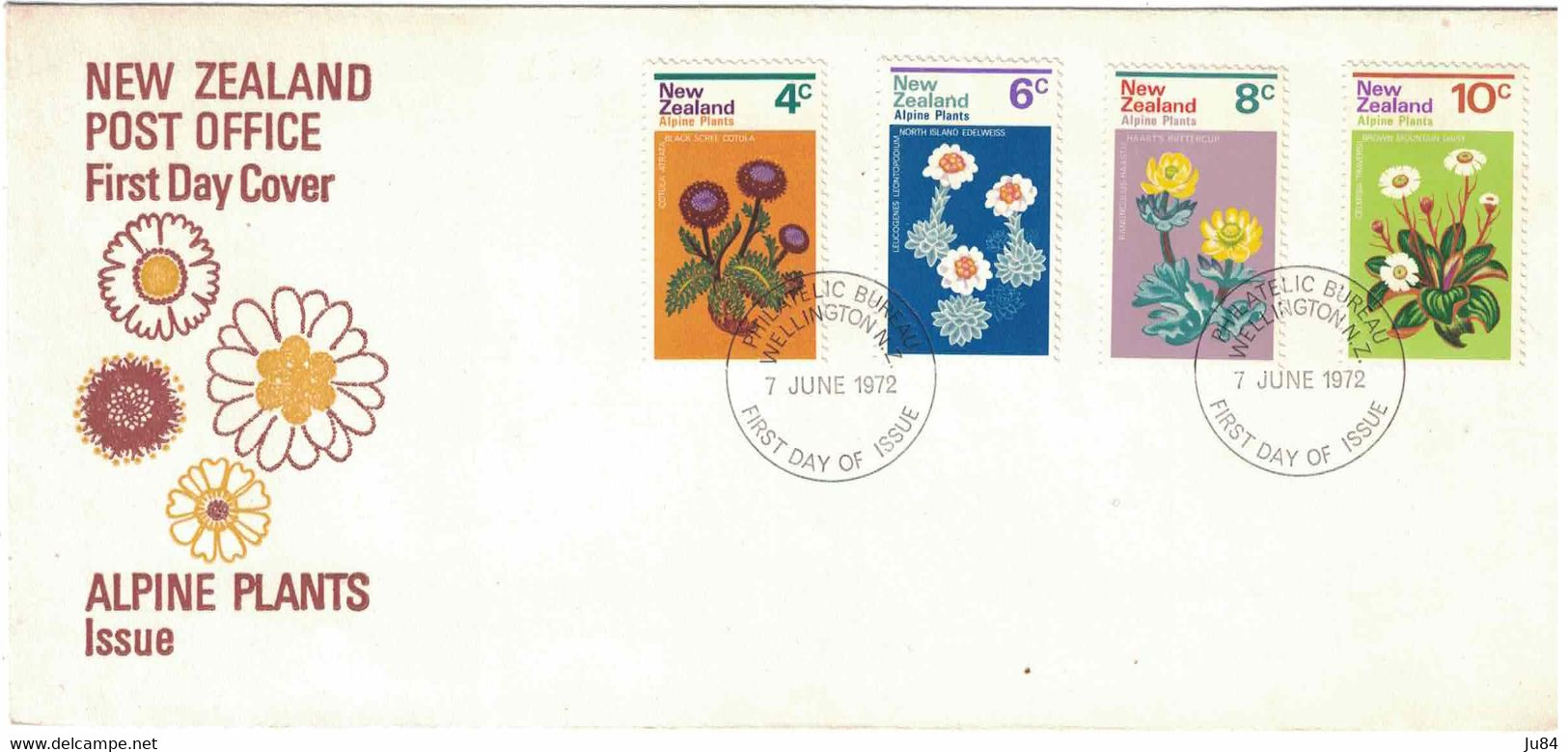 Nouvelle Zélande - Premier Jour - 7 Juin 1972 - FDC